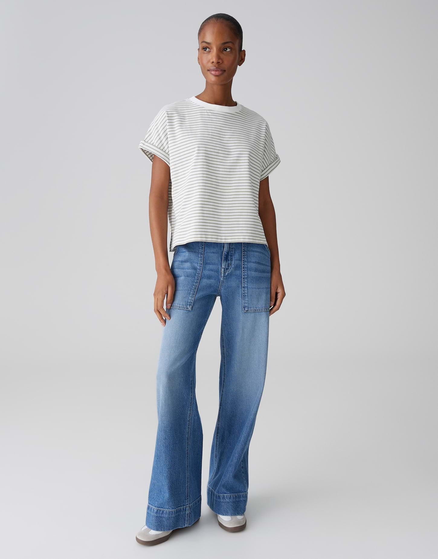 Das Boxy T-Shirt mit modernem Streifen-Look