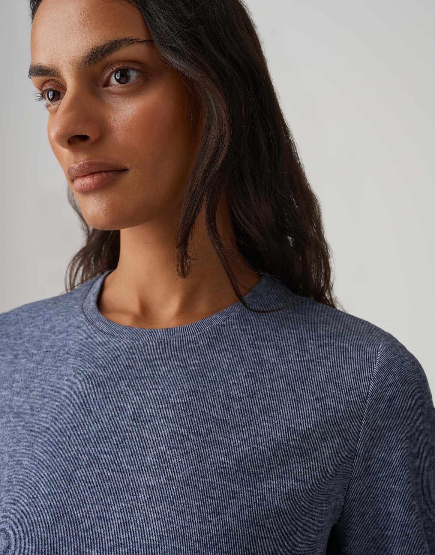 Longsleeve im Mélange-Look