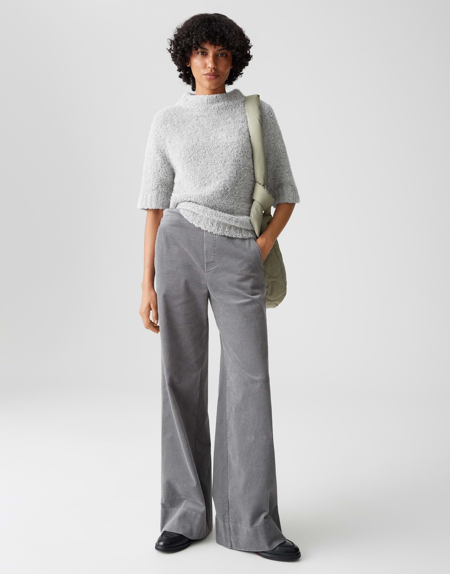 Plüschiger Strickpulli mit Stil