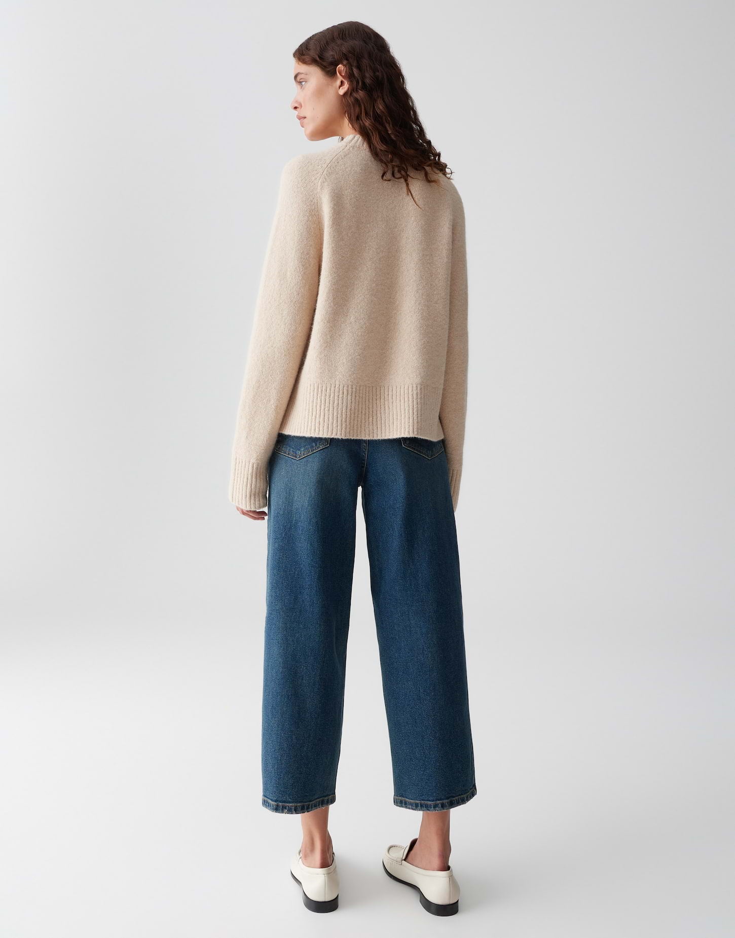 Kuscheliger Strickpullover mit geradem Schnitt und flauschiger Oberfläche