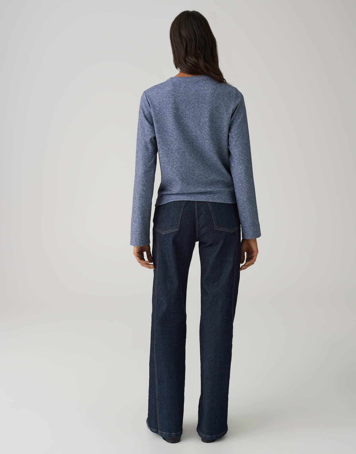 Longsleeve im Mélange-Look