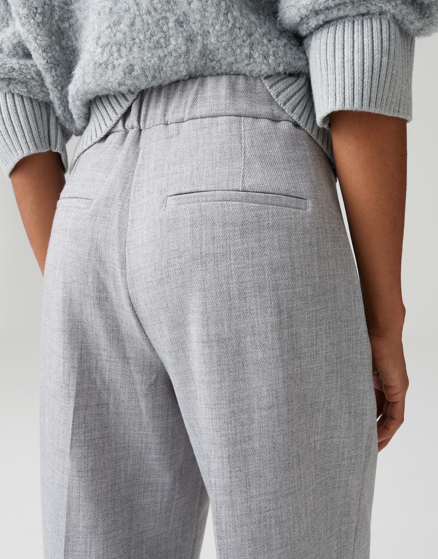 Marlenehose in Mélange-Optik