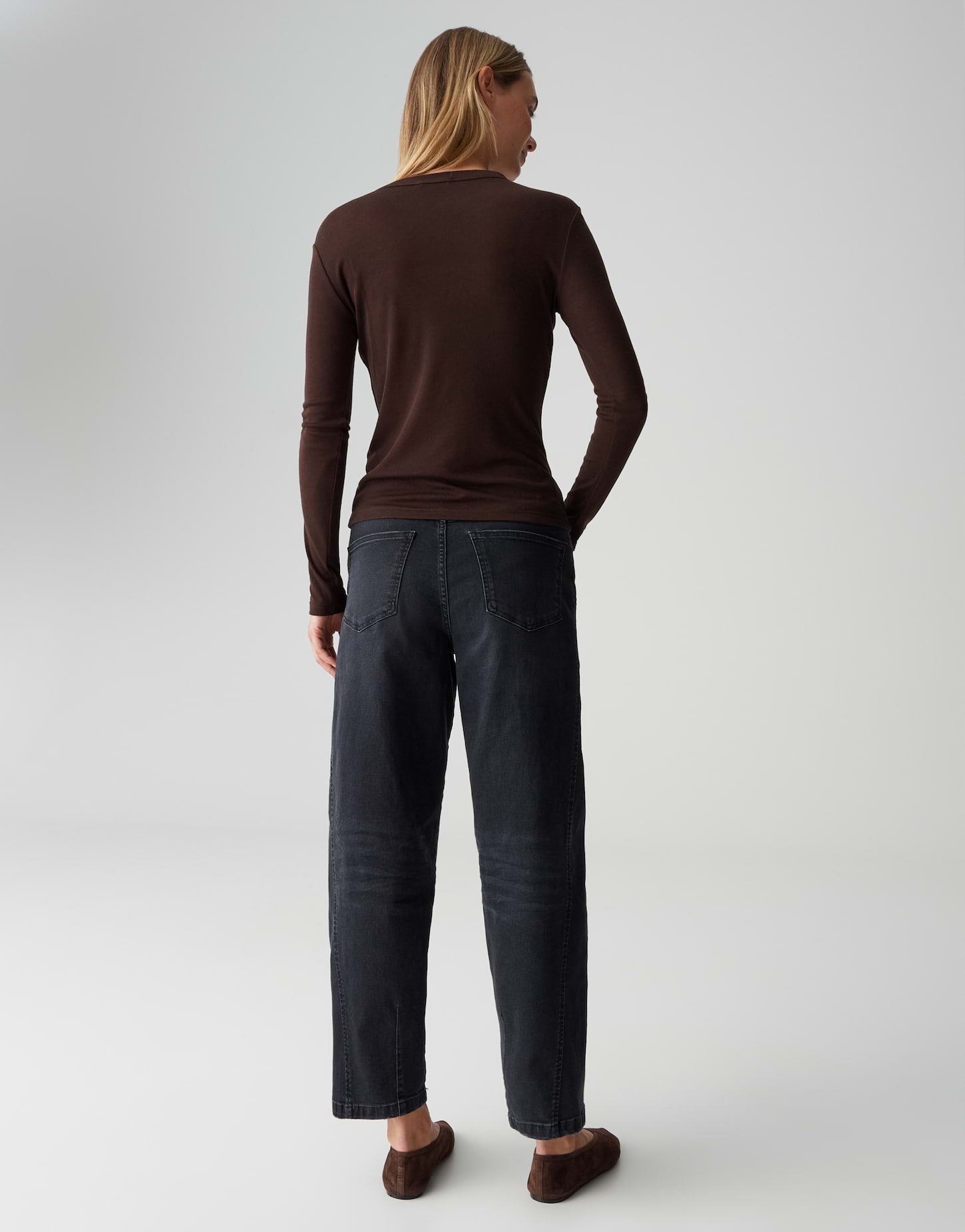 Eleganter Longsleeve aus Tencel-Wolle-Mix für stilvolle Layering-Looks