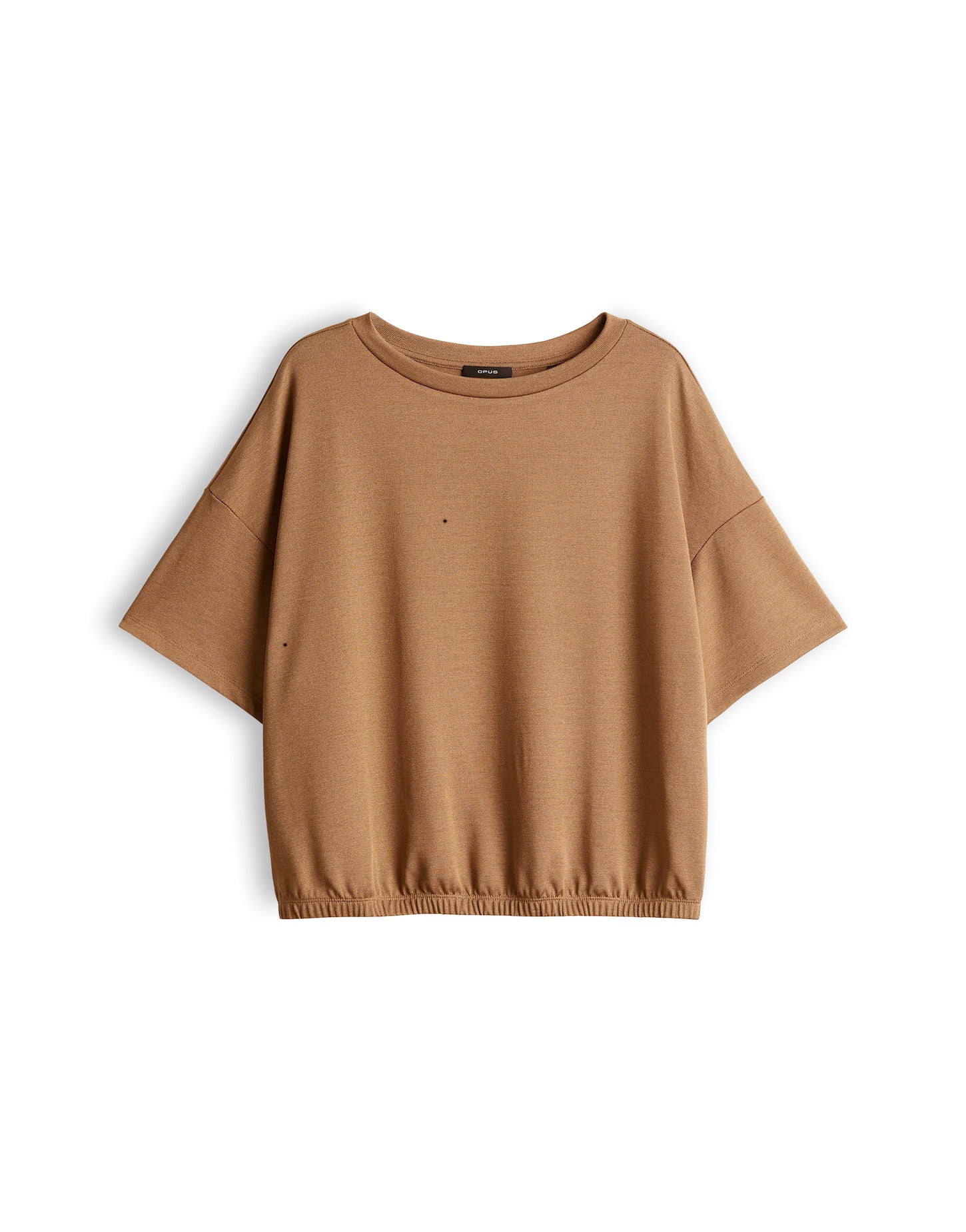 weich fließendes Shirt in O-Form