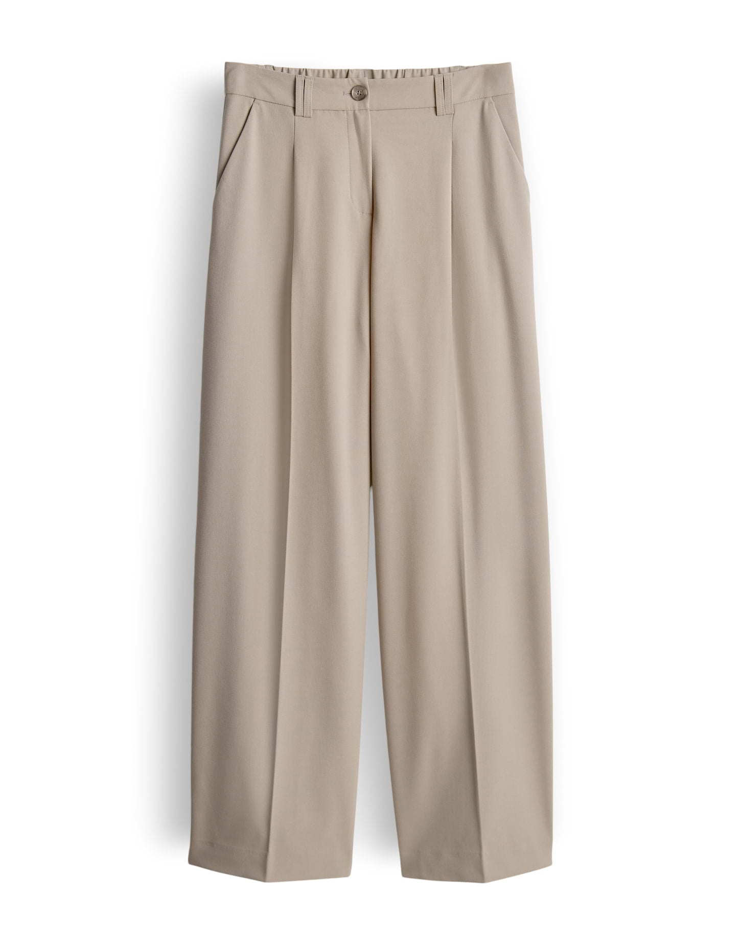 Moderne Bundfaltenhose mit Barrel Leg