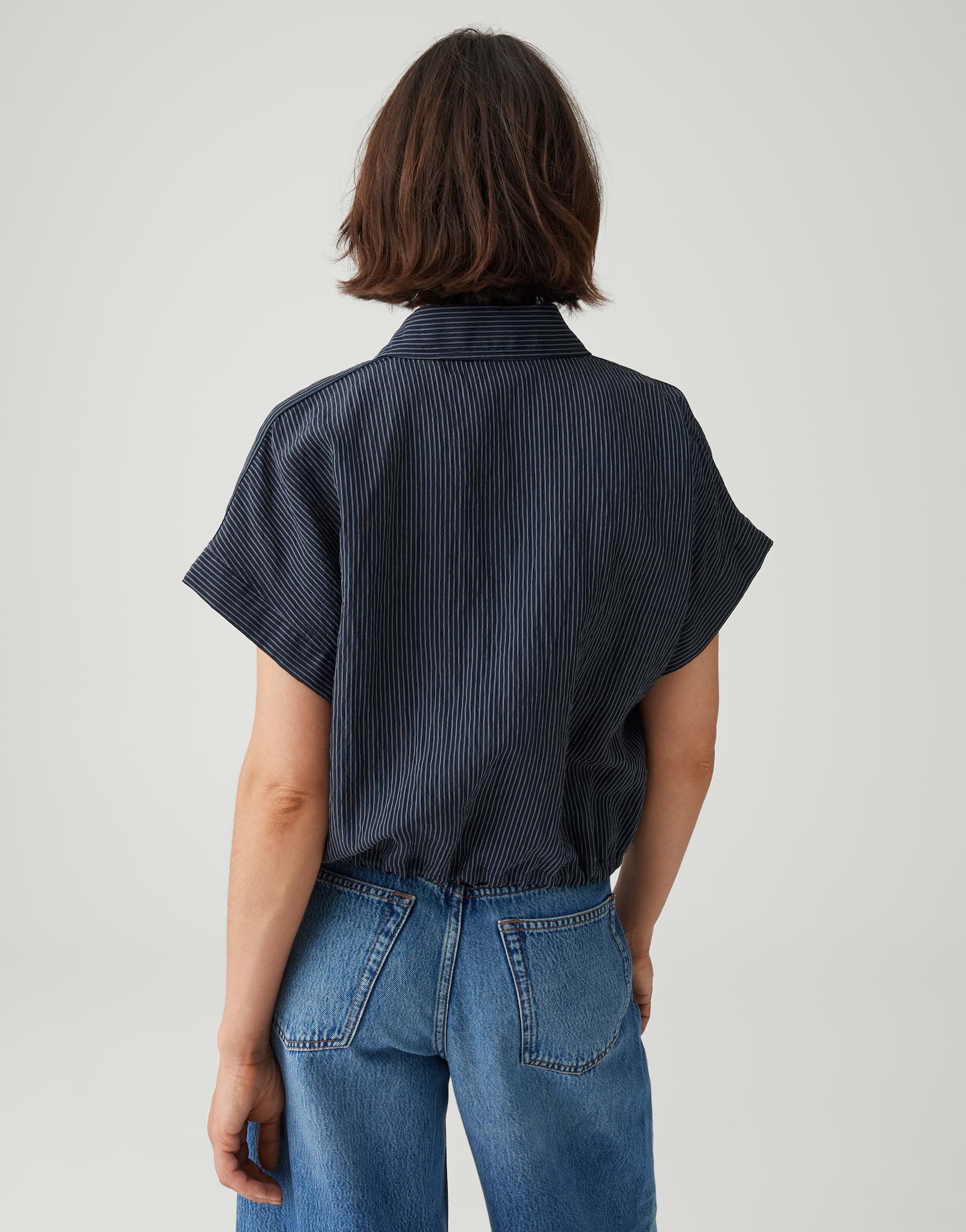 Lässige Oversize-Streifenbluse in O-Form – Dein neuer Sommer-Favorit