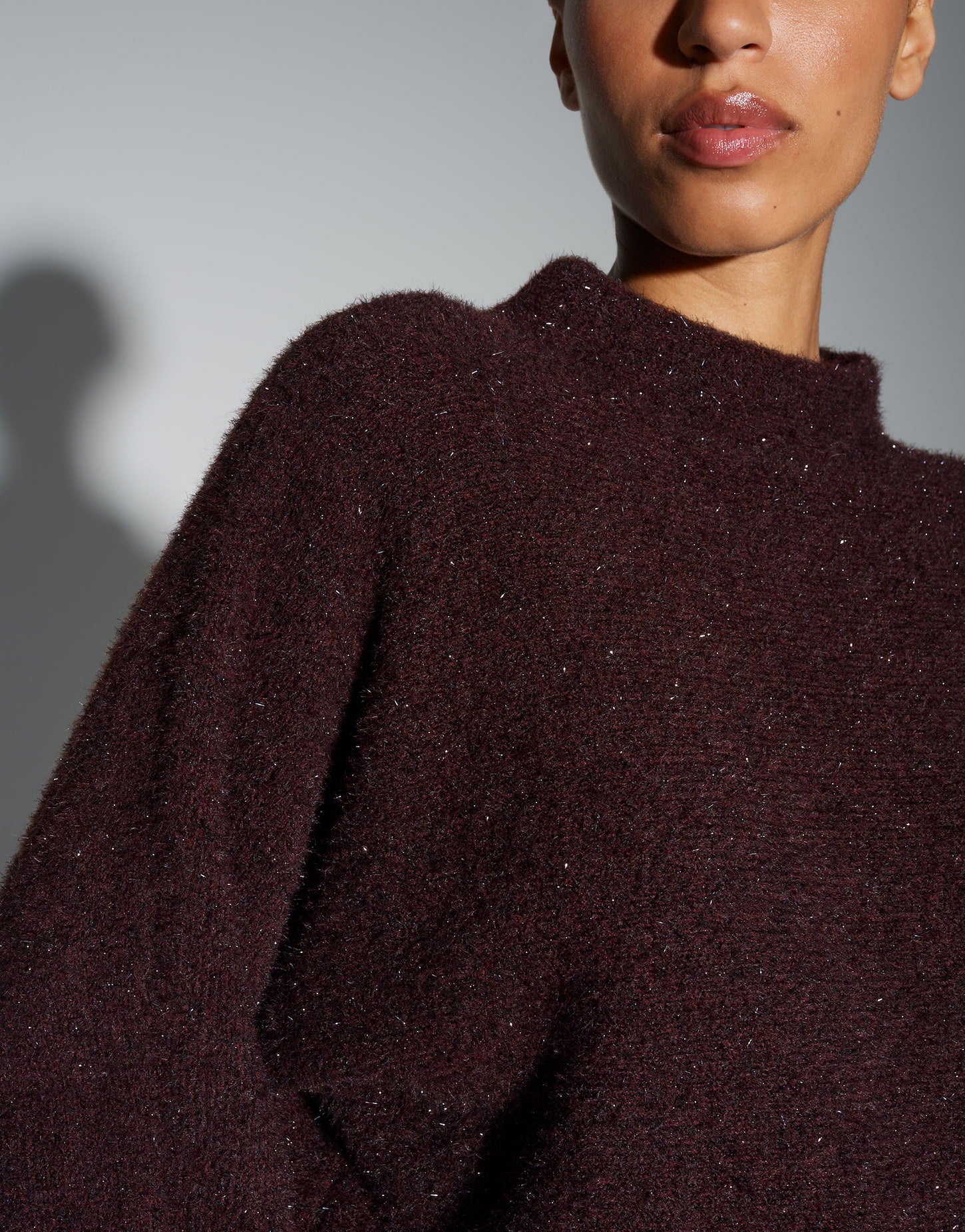 Elegante Strickpullover mit zartem Glanz