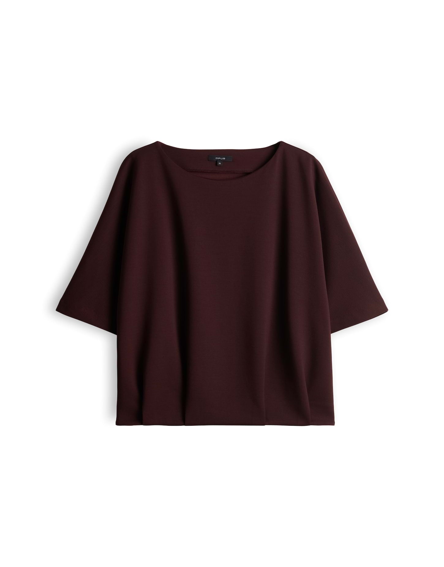 verkürztes Sweatshirt in O-Form