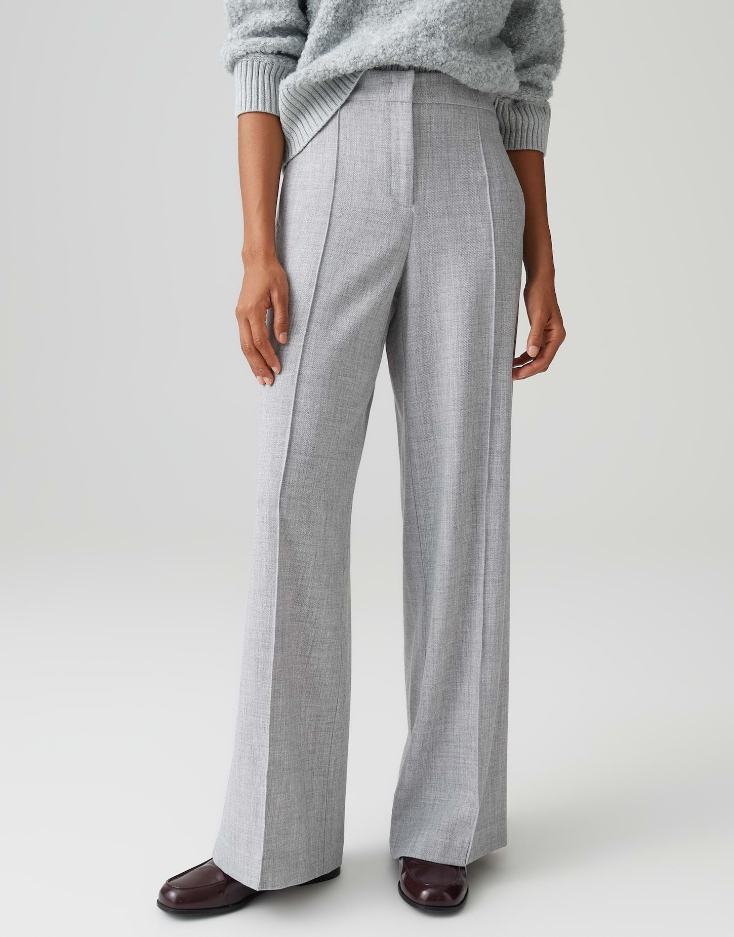 Marlenehose in Mélange-Optik