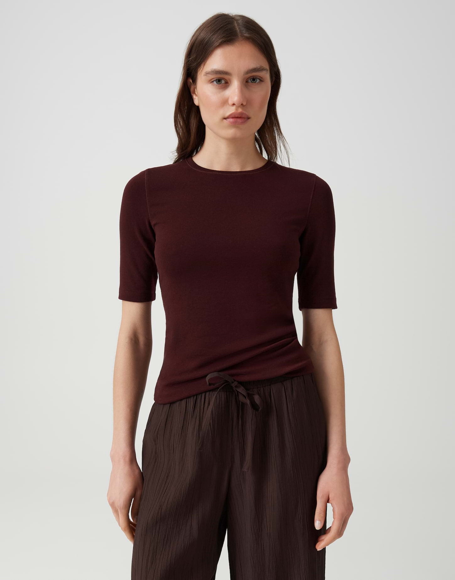 figurbetontes 3/4-Arm-Shirt