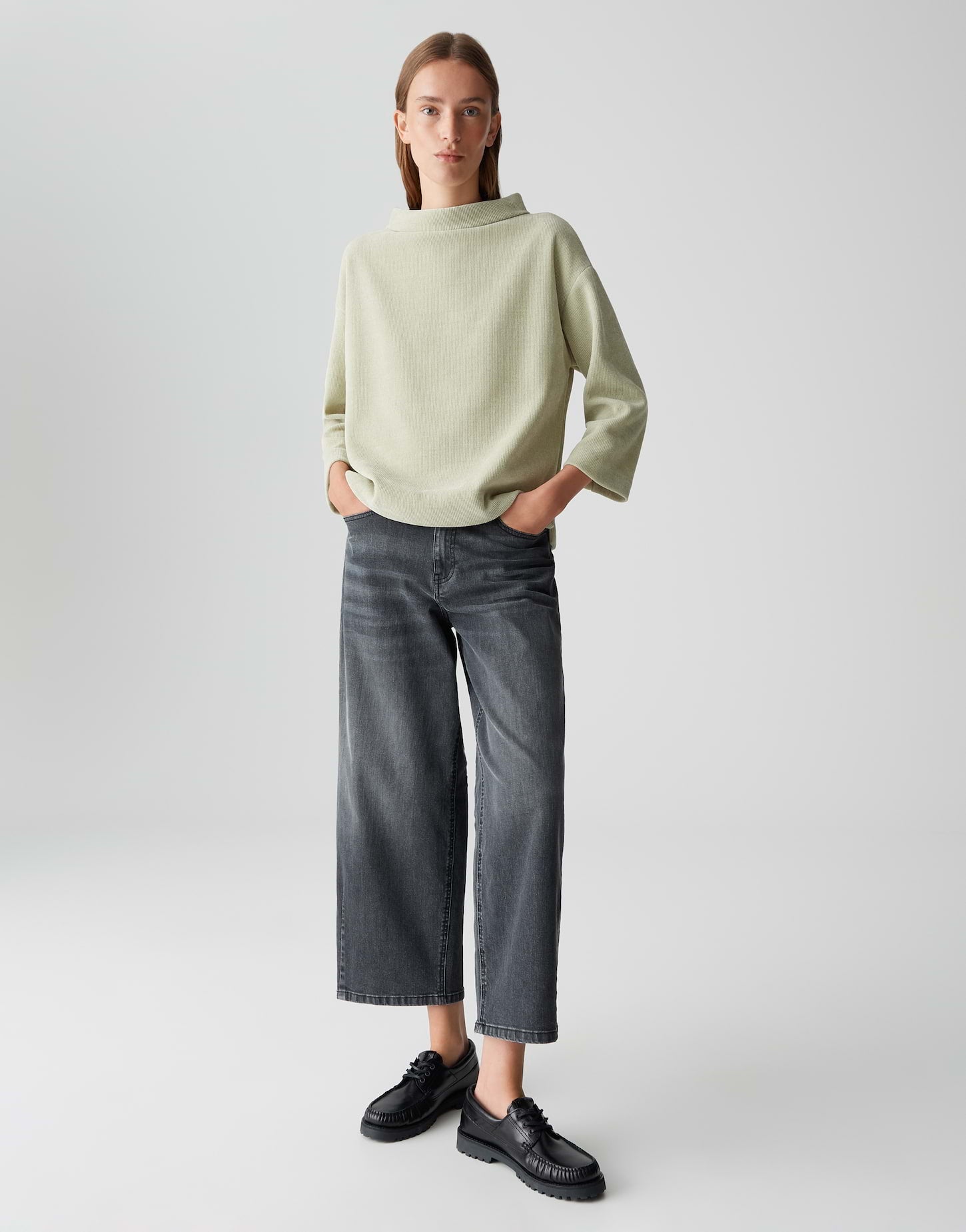 Sweatshirt mit U-Boot-Ausschnitt "Goheme"