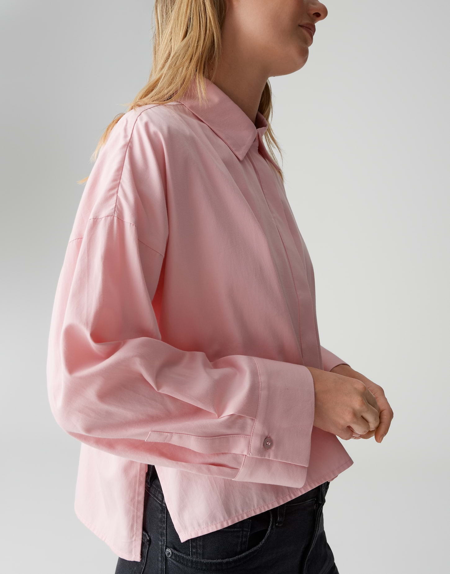 Modernes Statement-Hemd aus Baumwollpopeline