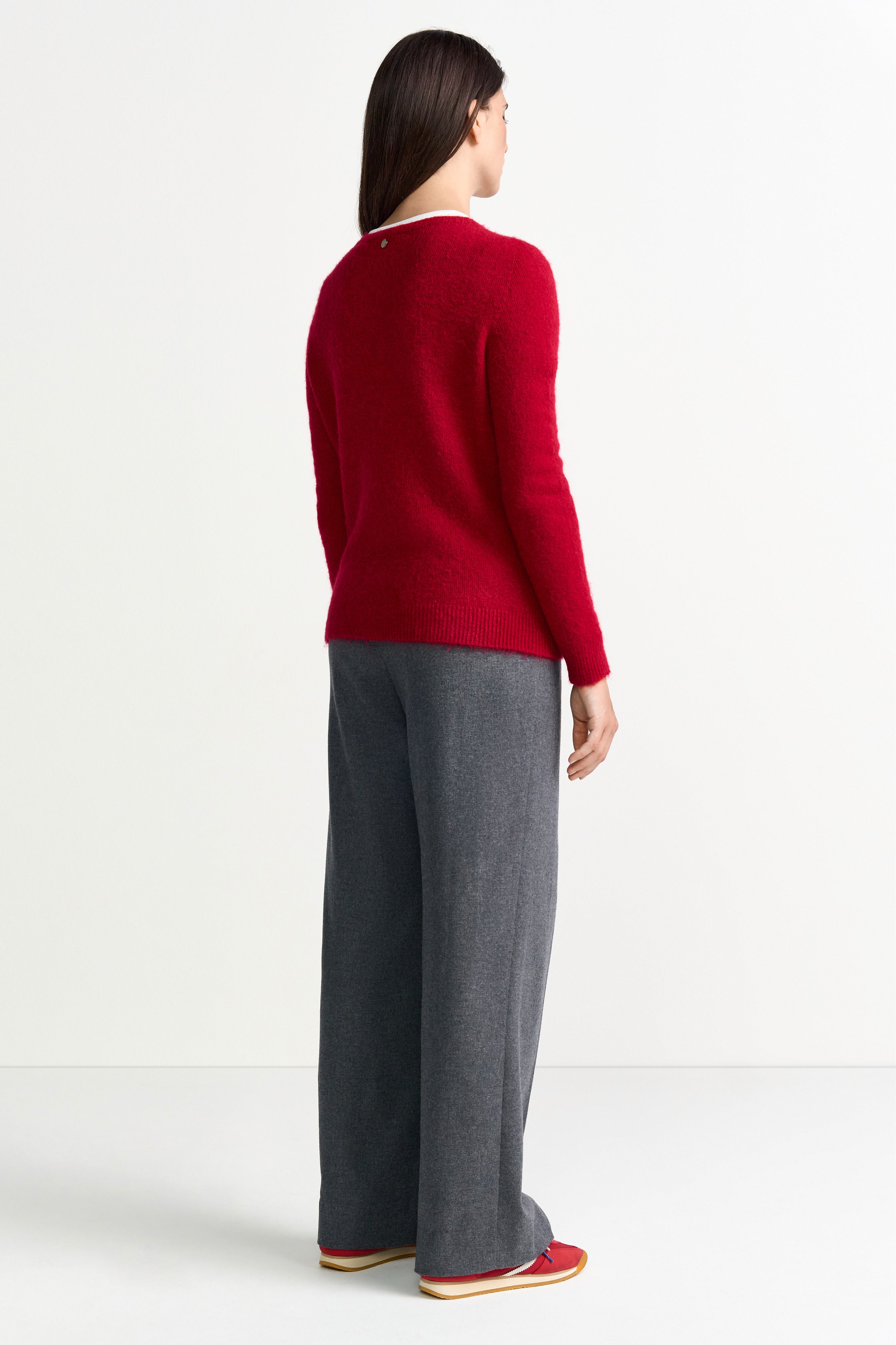 Feiner Strickpullover mit cleanem Design und hohem Tragekomfort