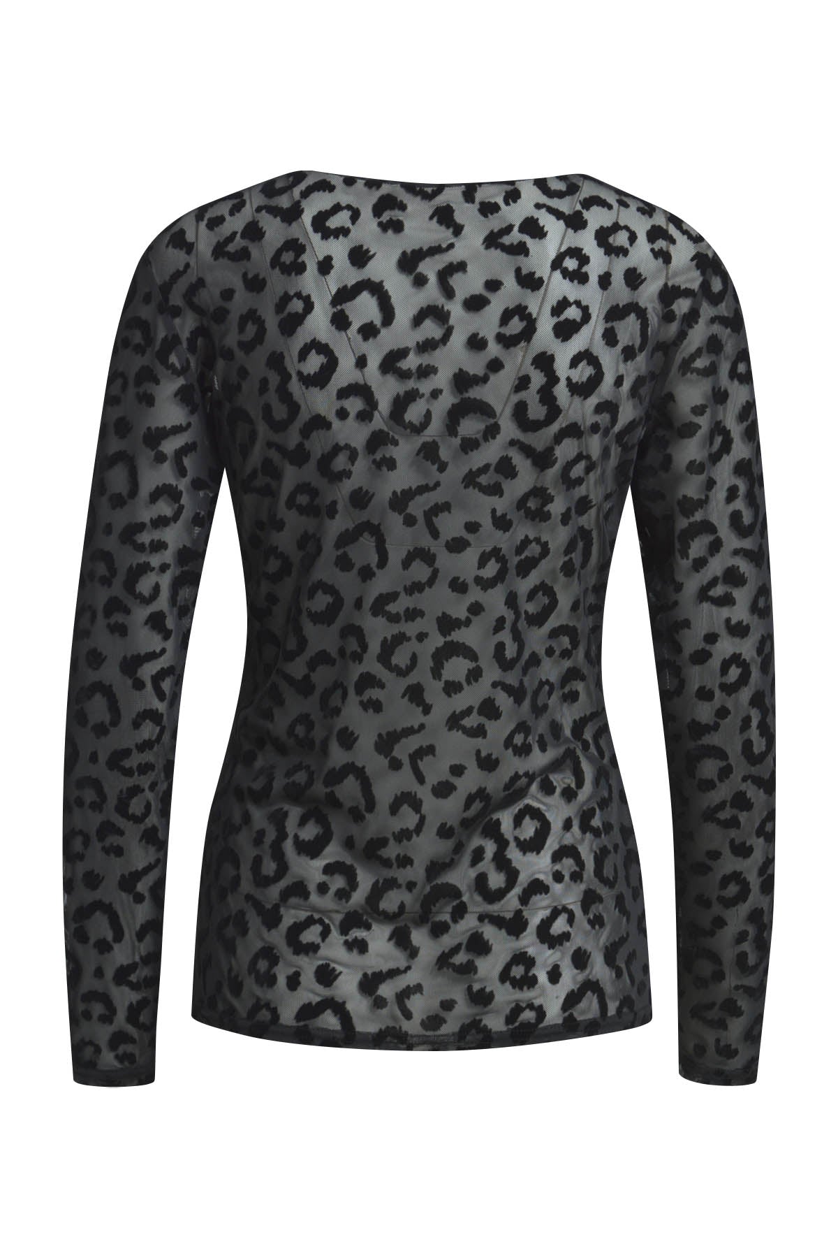 Verführerisches Rundhalsshirt mit Leo-Print