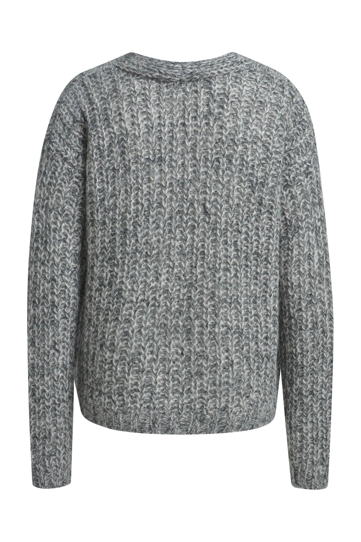 Rippstrick-Cardigan mit V-Ausschnitt