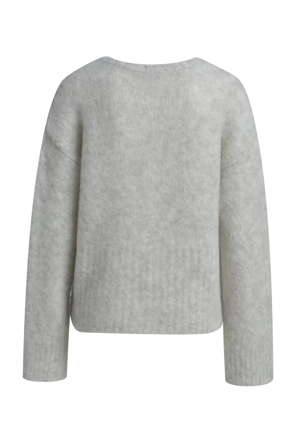 Cardigan mit Rundhalsausschnitt und Knopfleiste