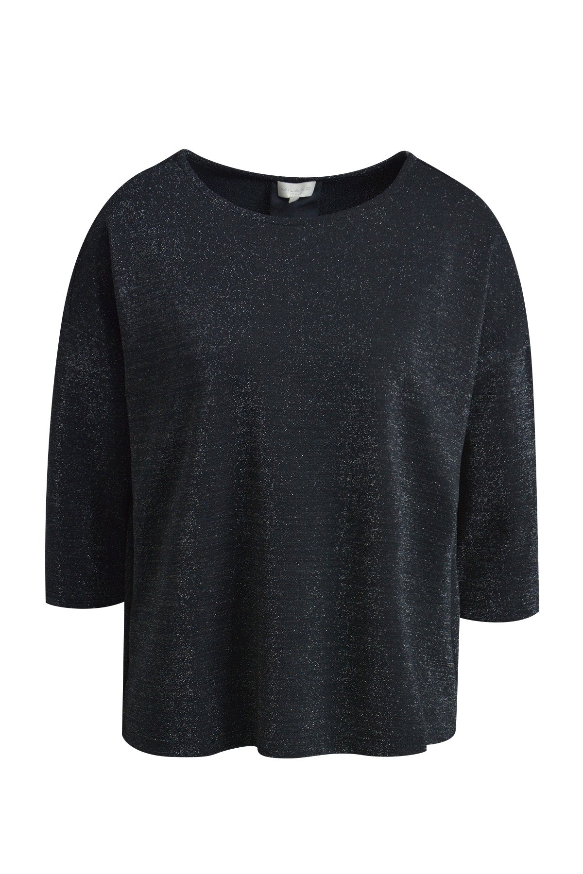Oversize-Sweatshirt mit Rundhalsausschnitt und Rückenfalte