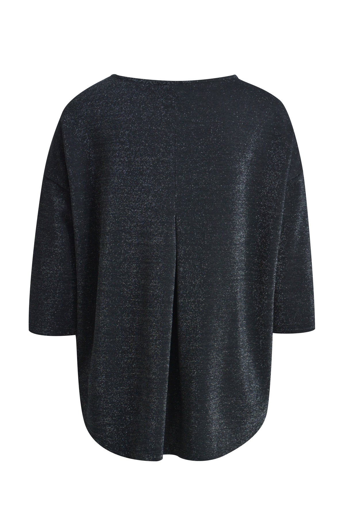 Oversize-Sweatshirt mit Rundhalsausschnitt und Rückenfalte