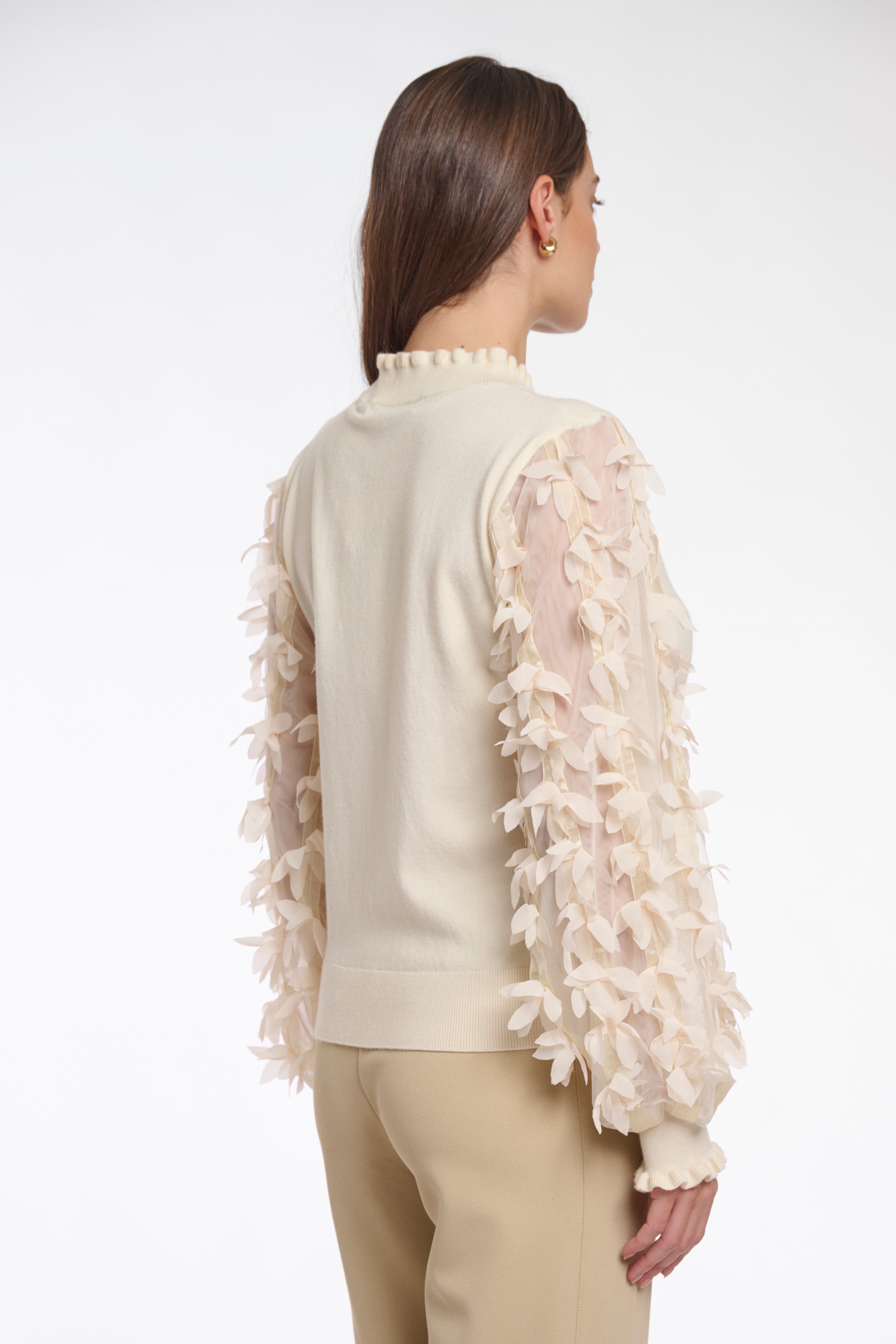 Pullover mit Blumenstickerei "Romi"