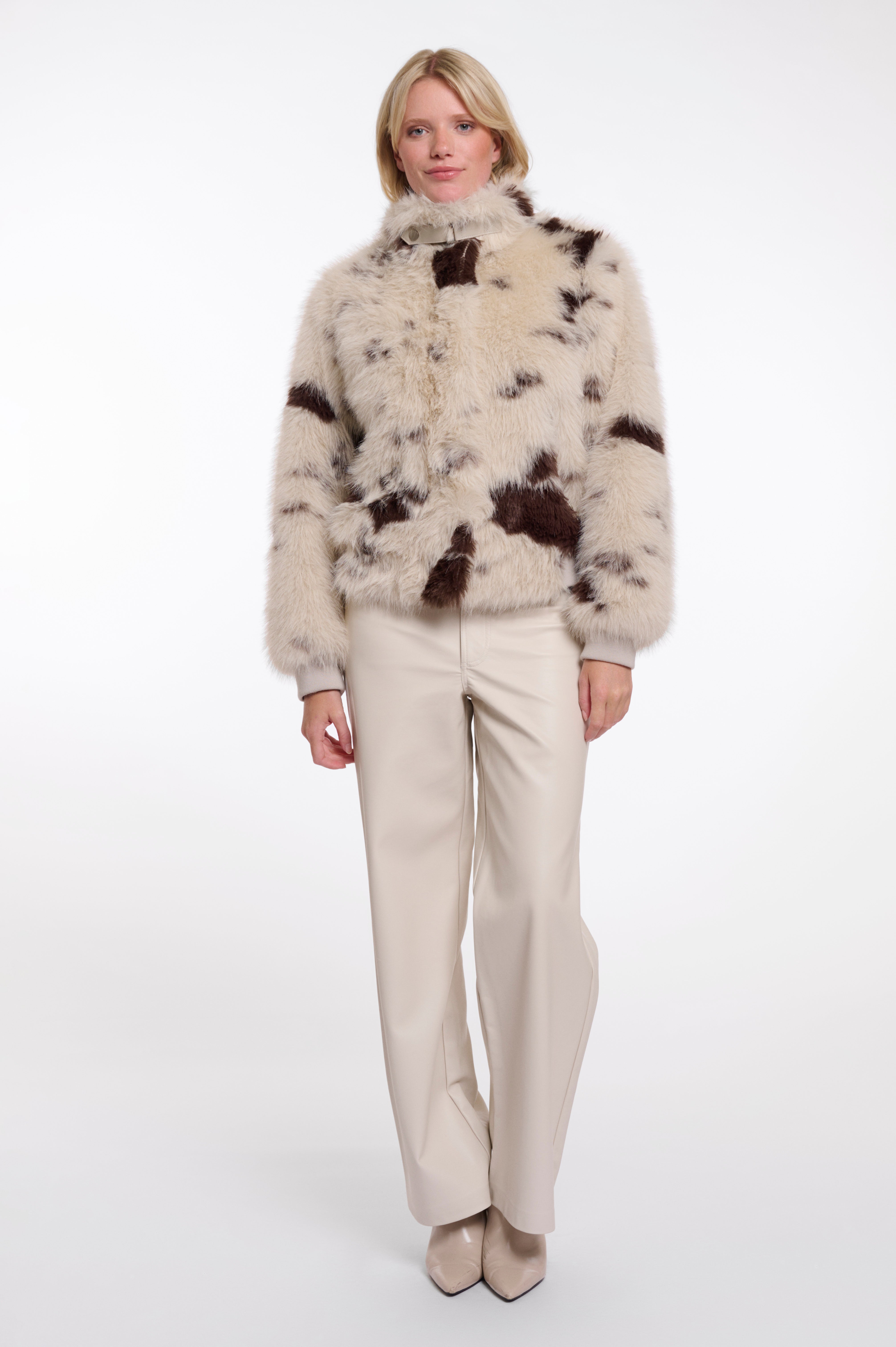 Jacke "Ambra" mit Kuhfellmuster