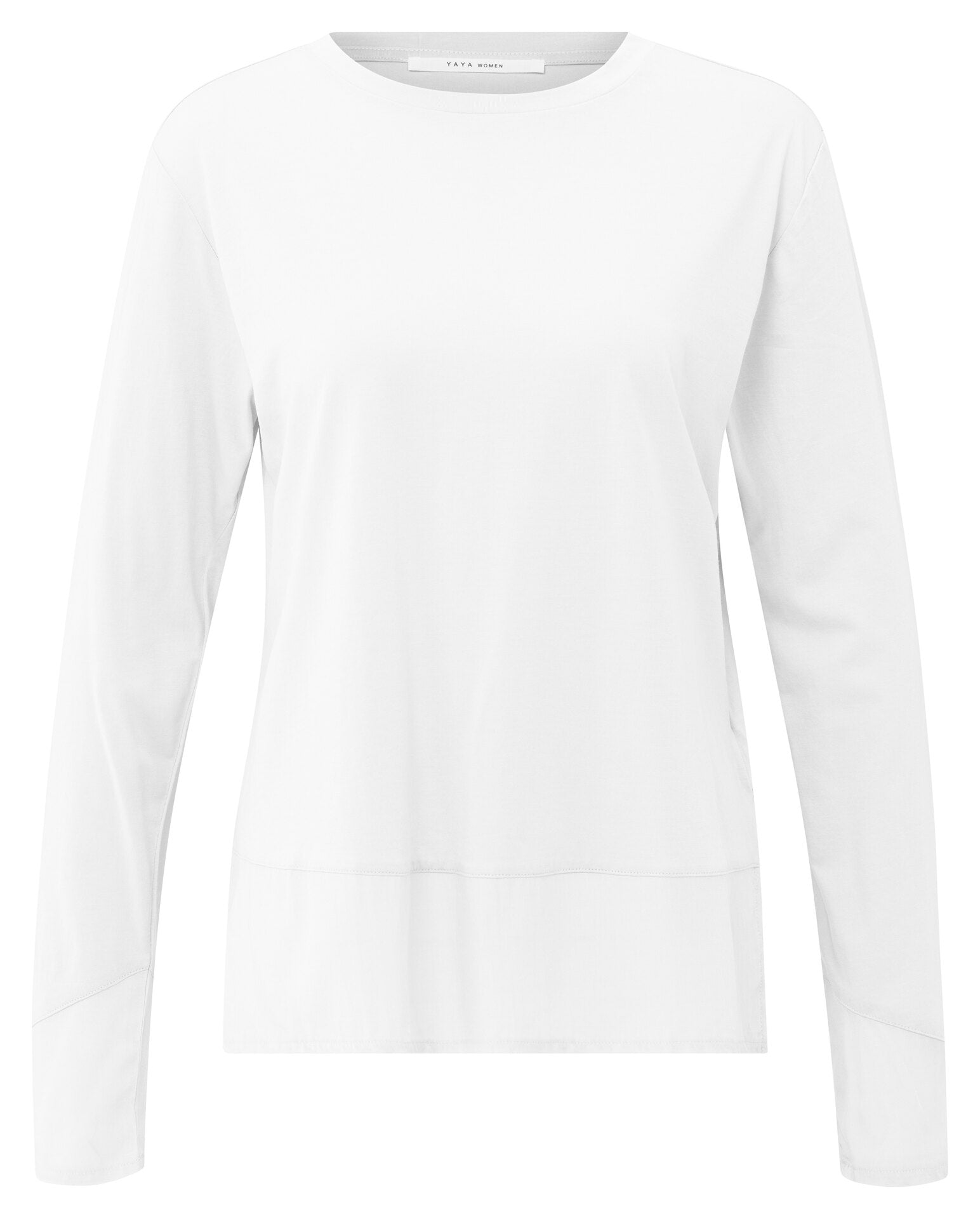 Langärmeliges Oberteil mit gewebten Details