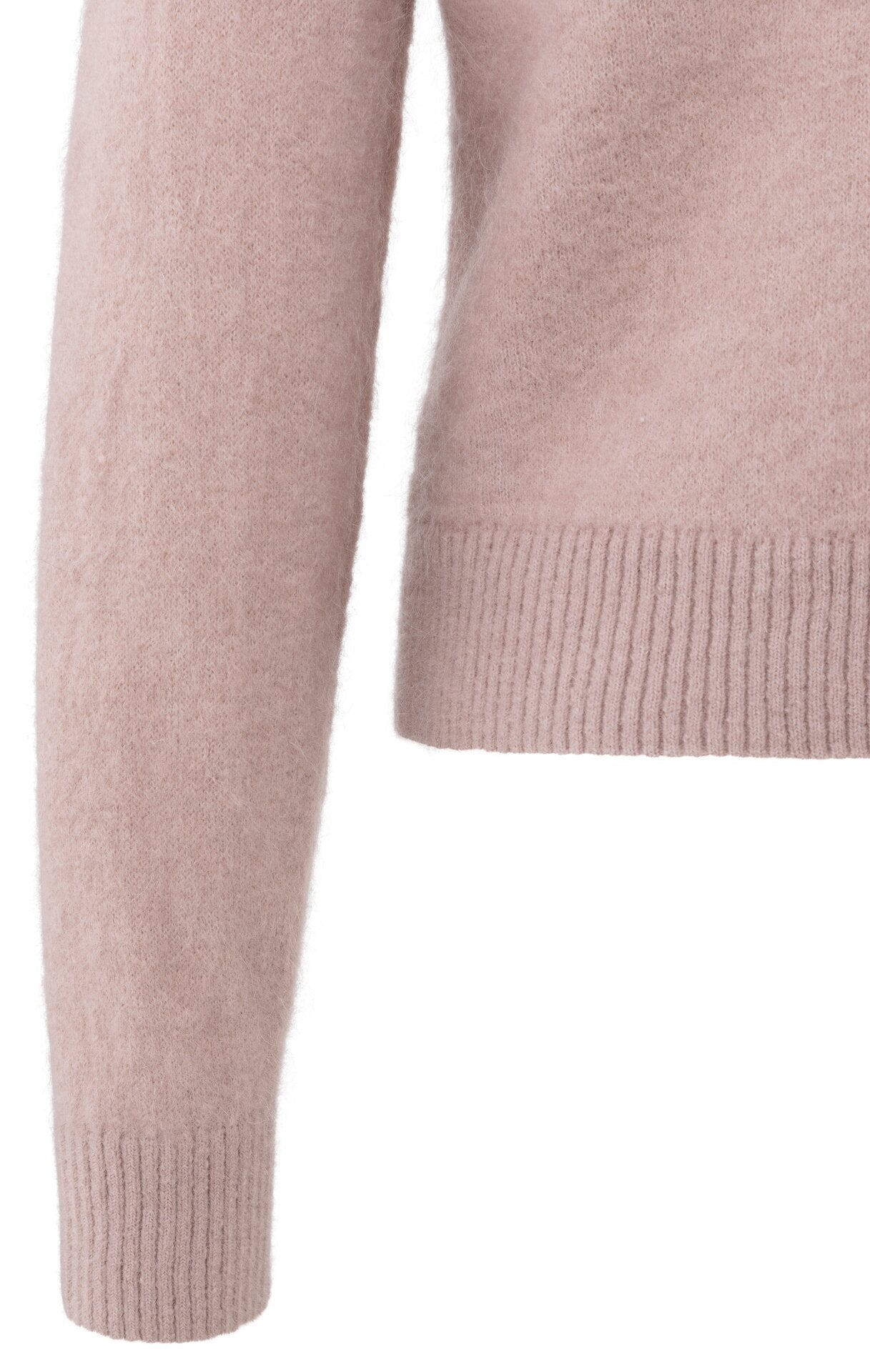 Weicher Pullover mit V-Ausschnitt hinten und Schleifendetail
