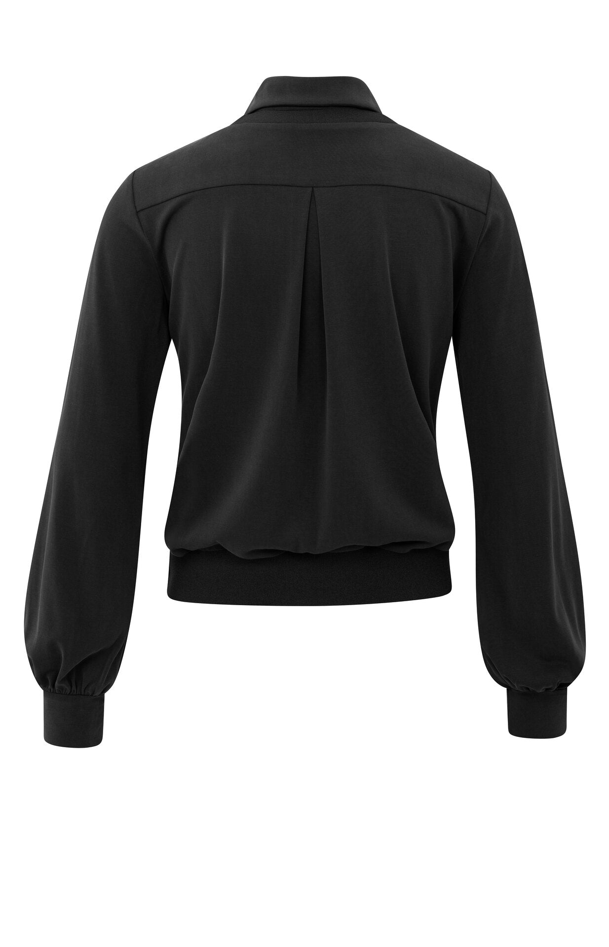 Stylishe Jerseybluse im angesagten Zwei-Lagen-Look