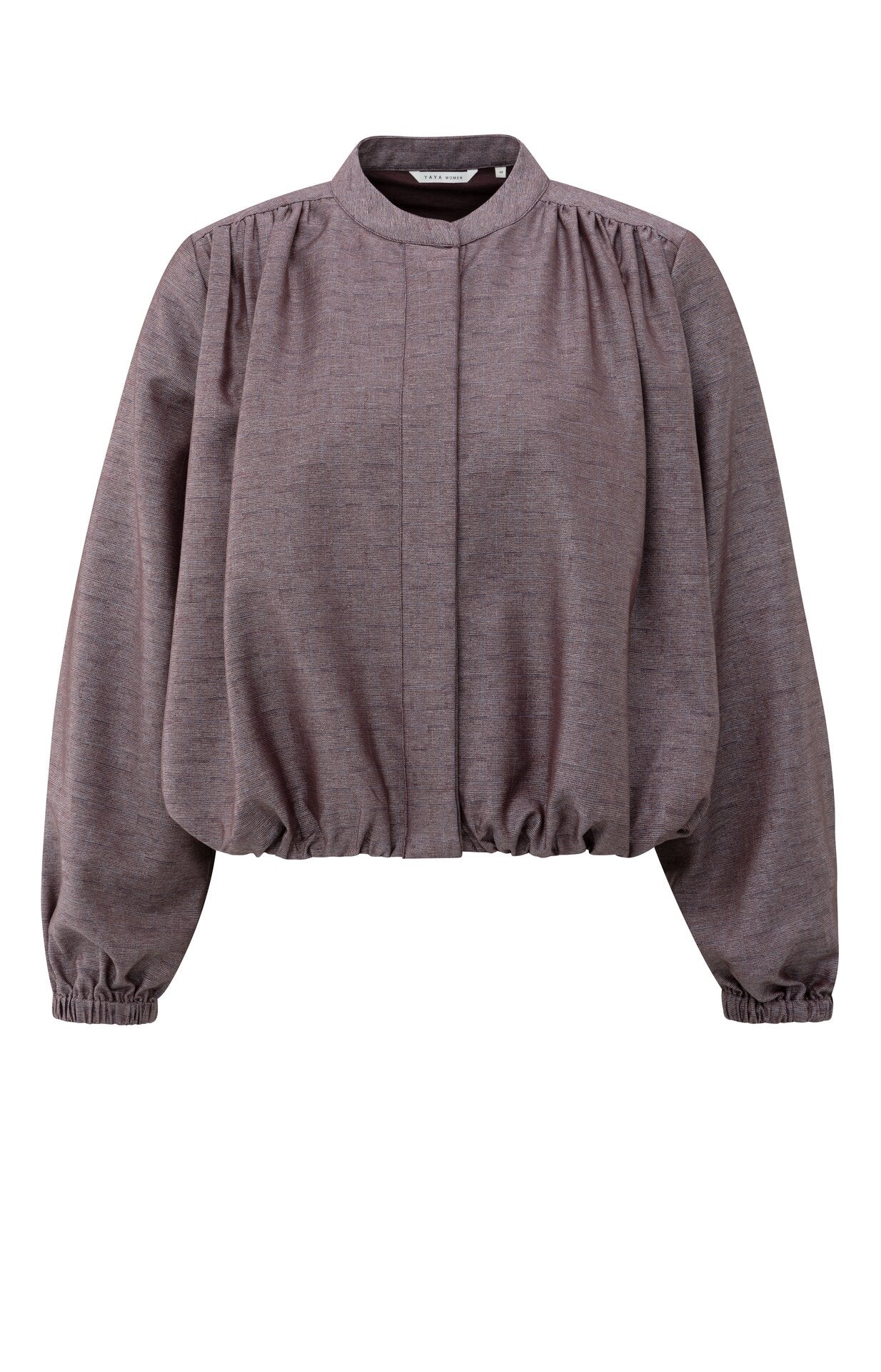 Stylishe Blusenjacke mit femininer Ballon-Silhouette