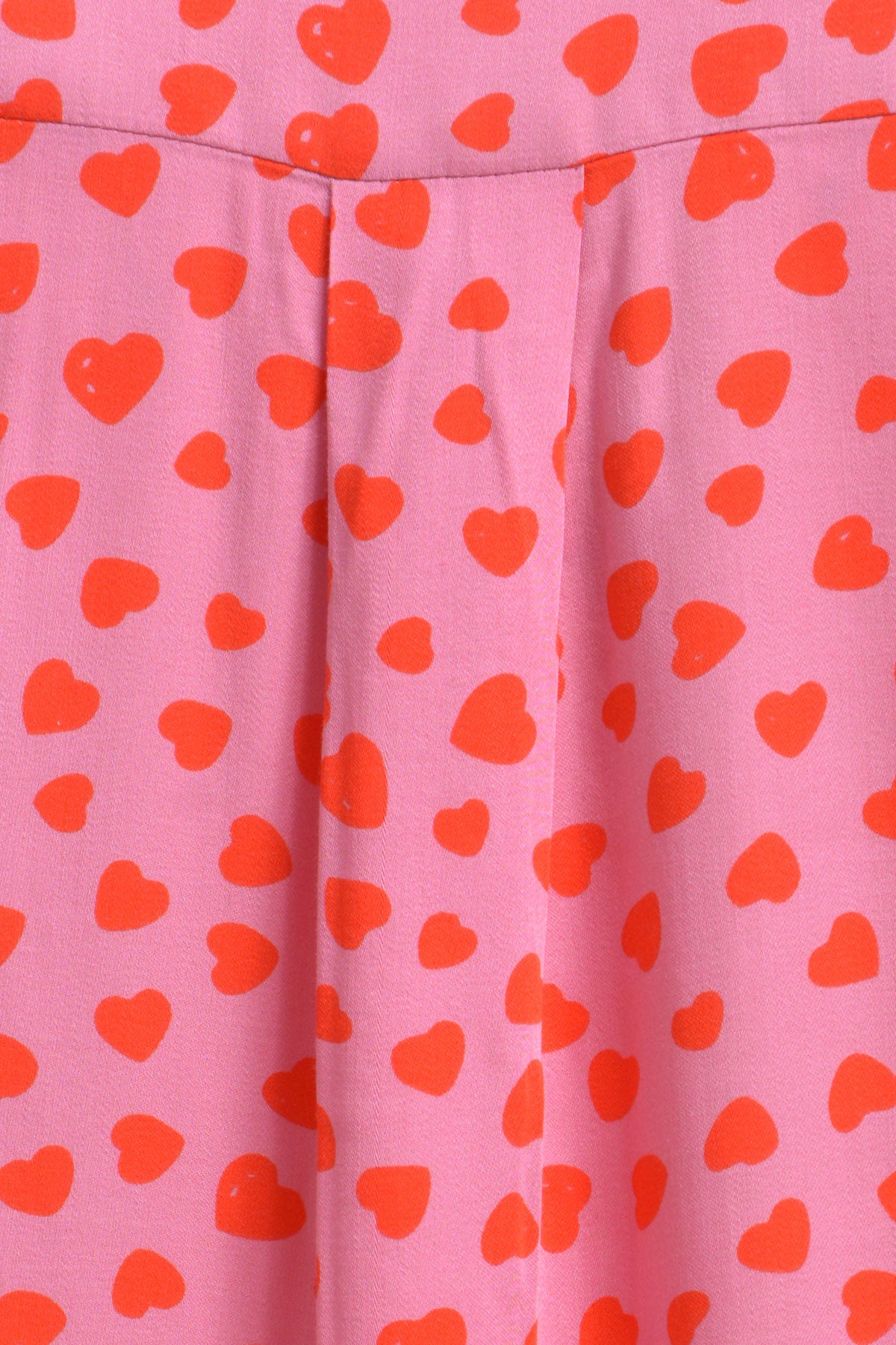 Hemdbluse mit Herzchen-Print
