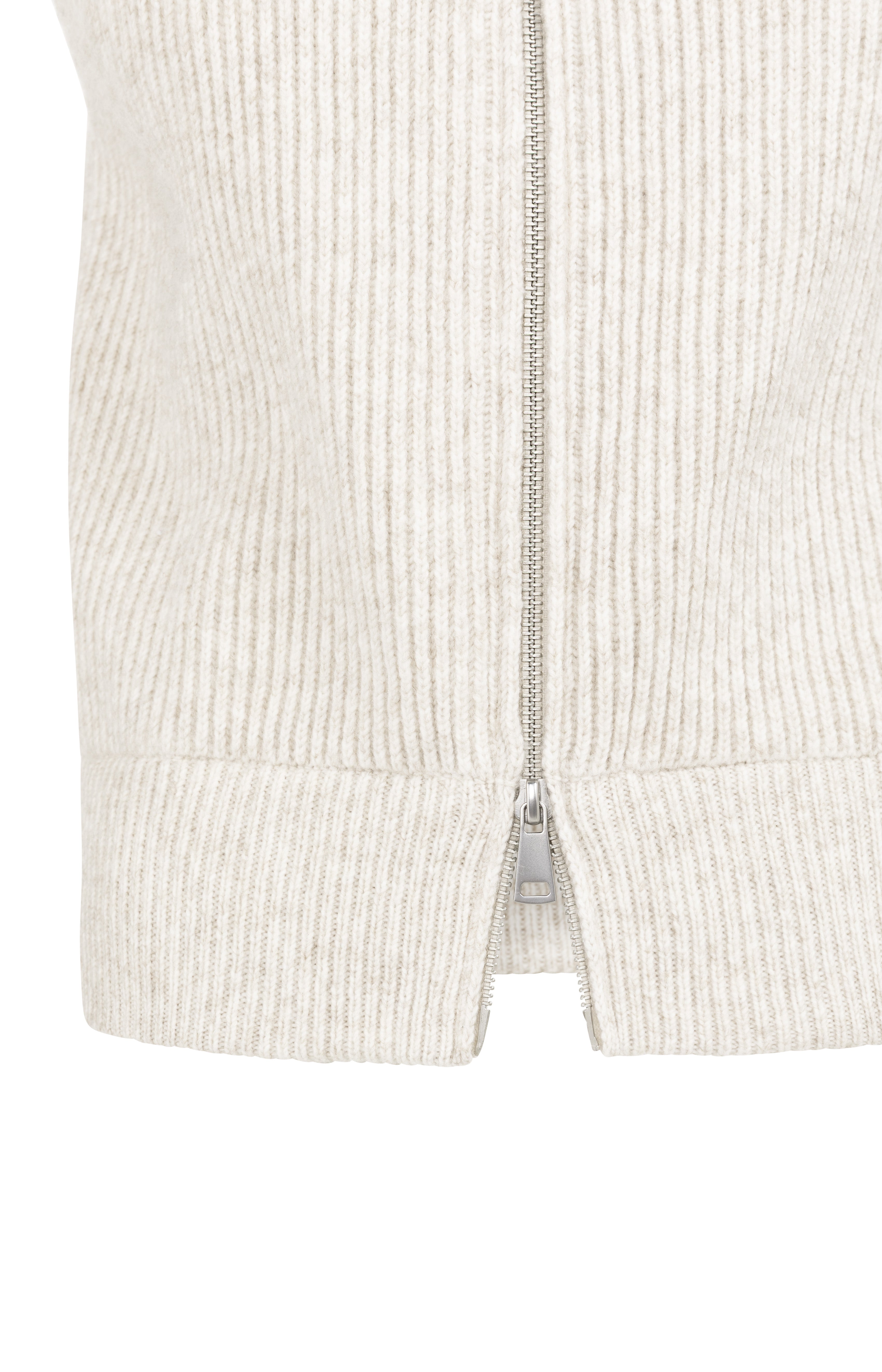 Strickweste mit hohem Kragen