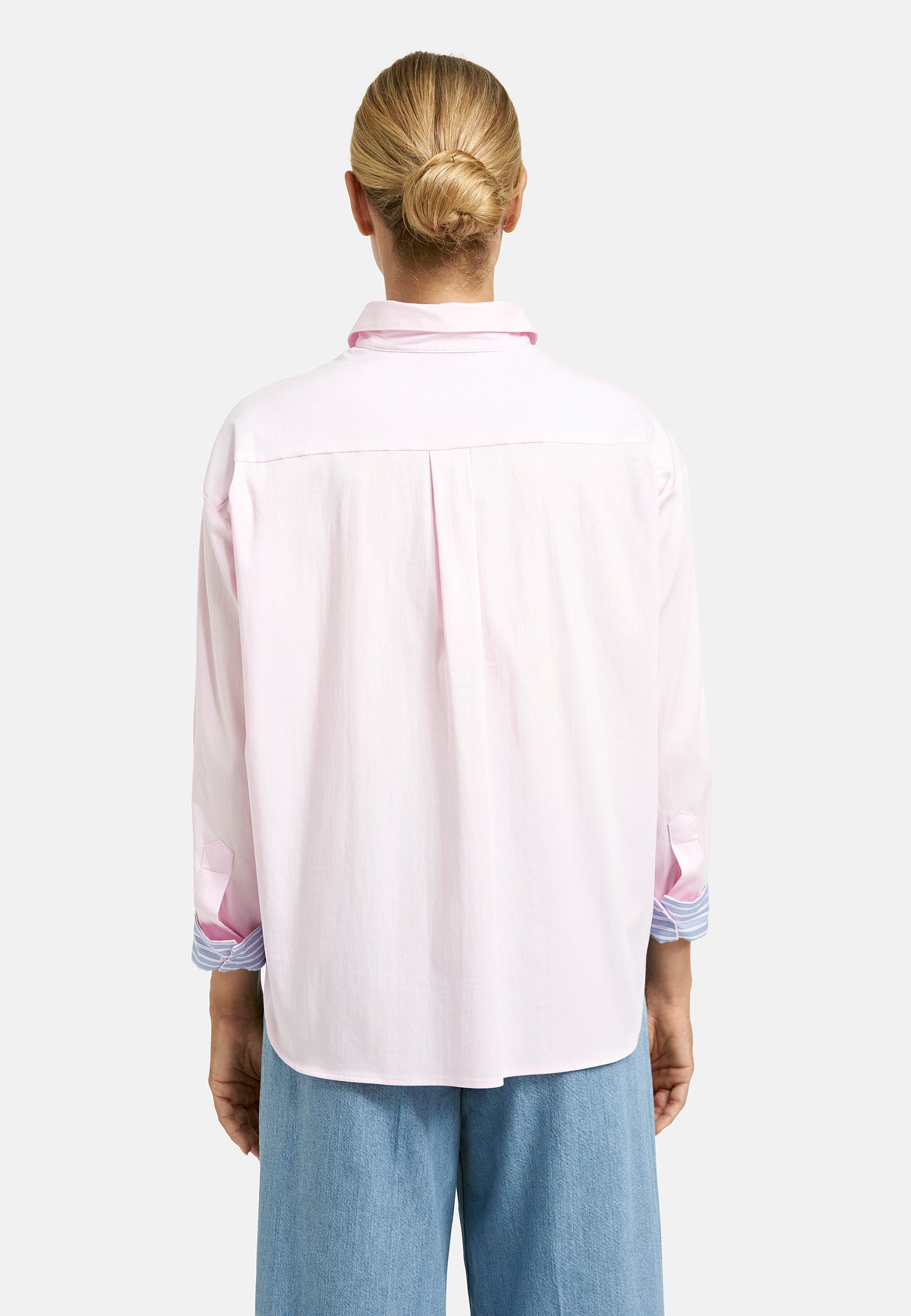 Oversize Hemdbluse mit exklusivem Artwork