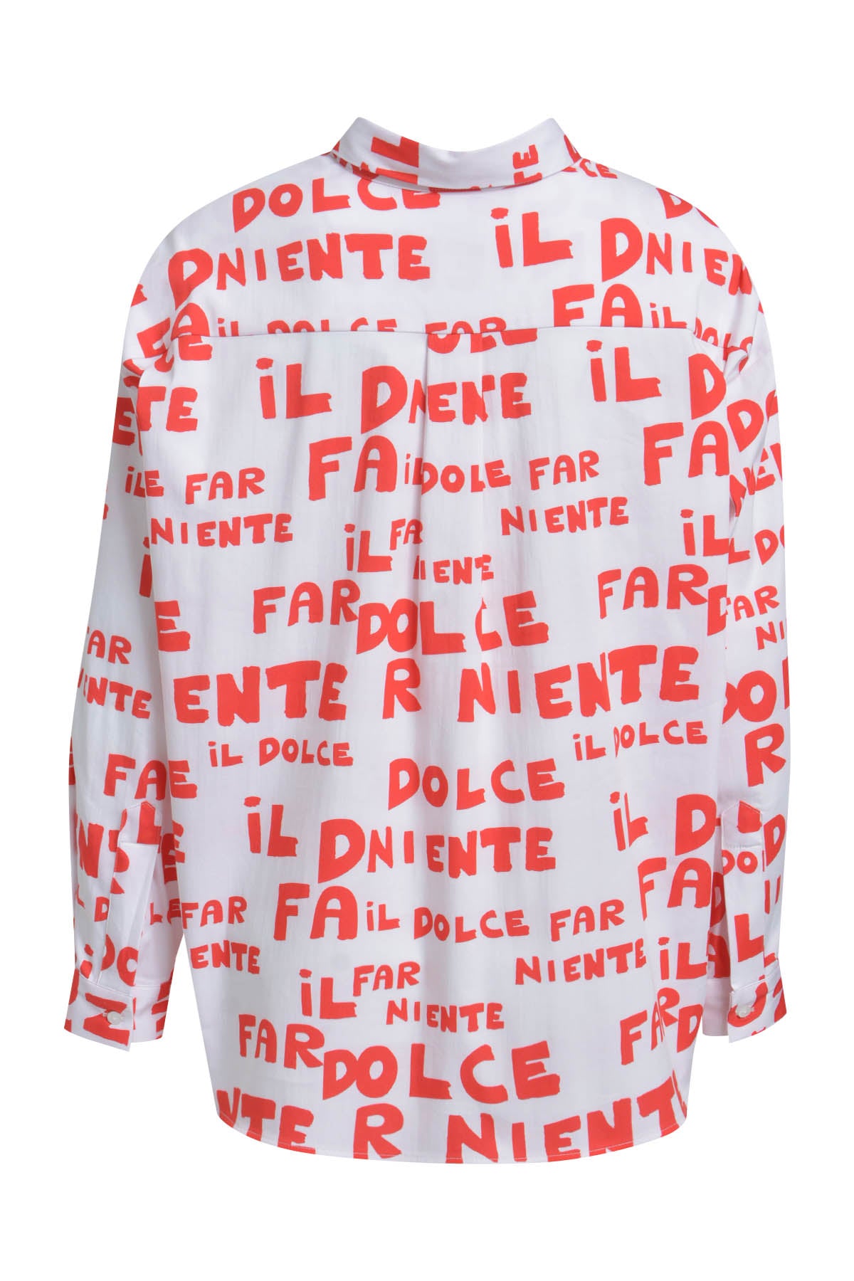 Oversized-Hemdbluse mit Allover-Print