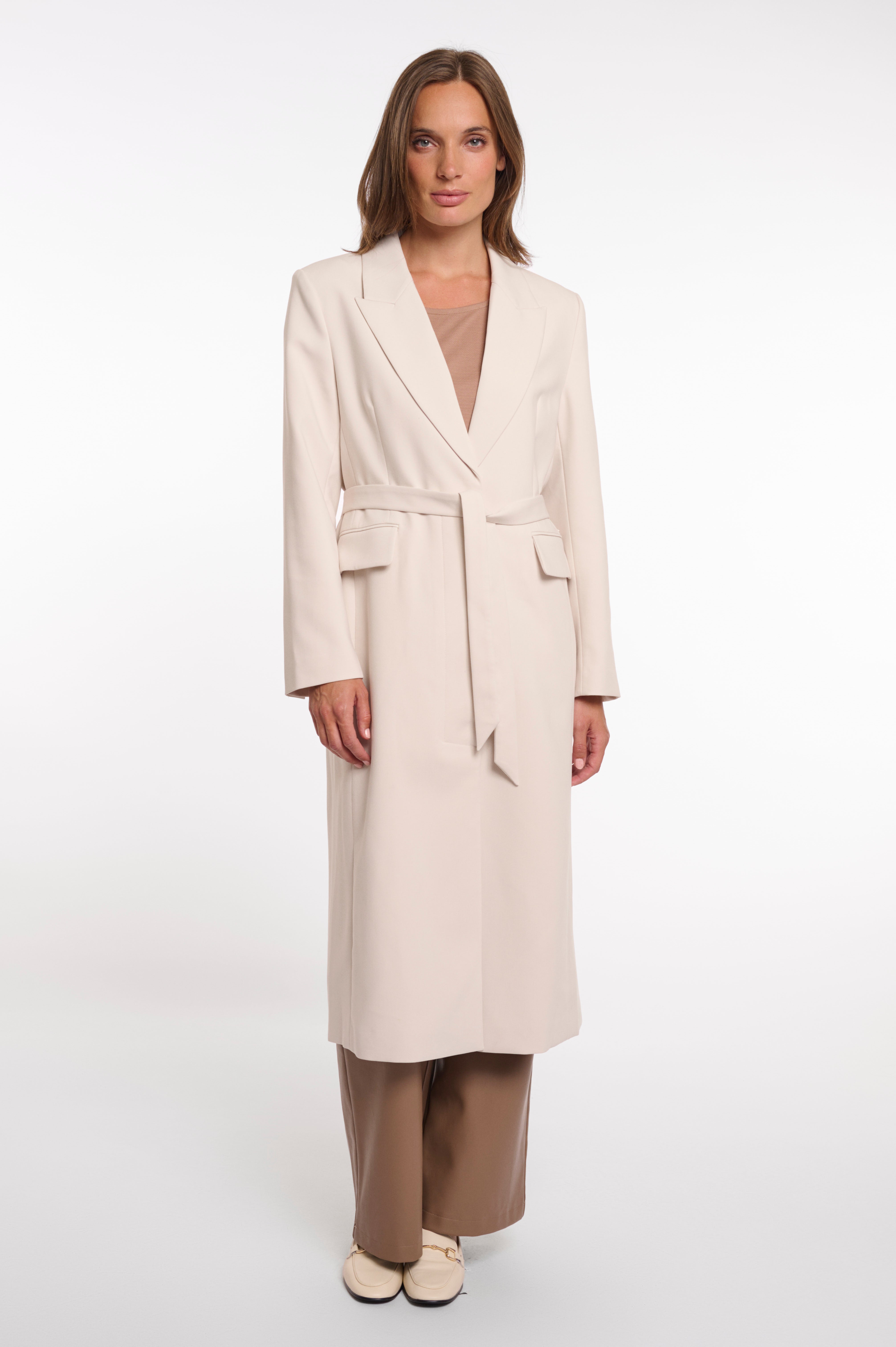 Langer, taillierter Mantel "Luana"