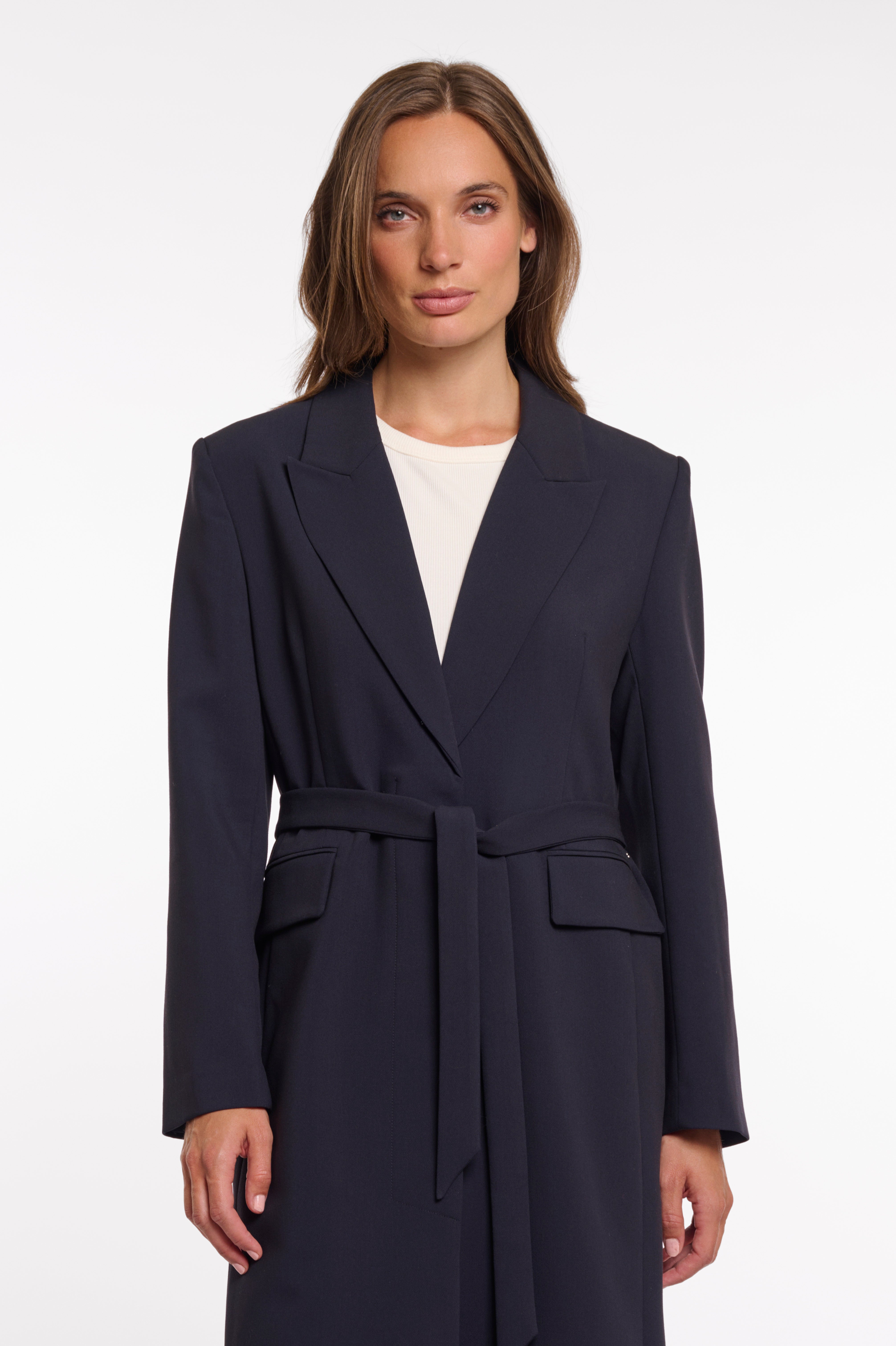 Langer, taillierter Mantel "Luana"