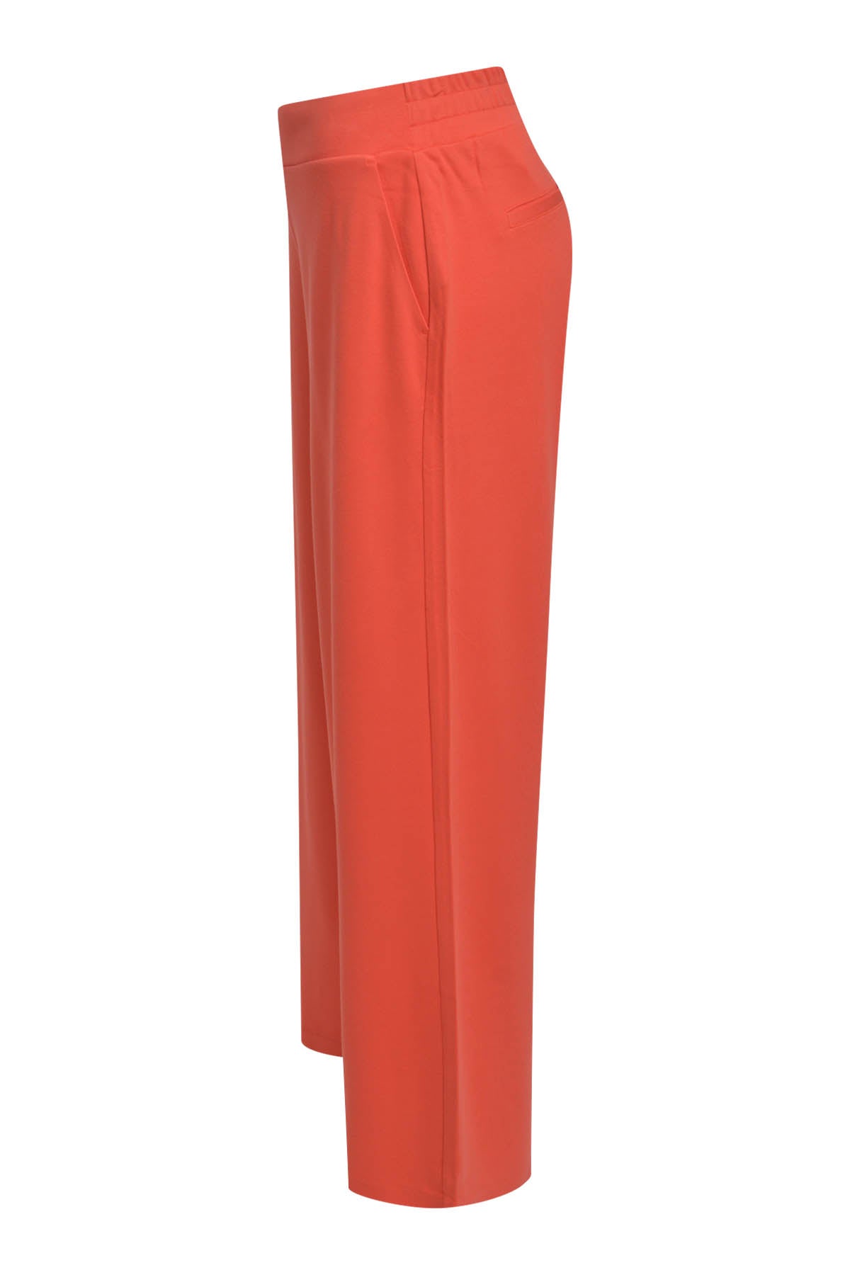 Jersey Wideleg-Hosen mit elastischem Bund