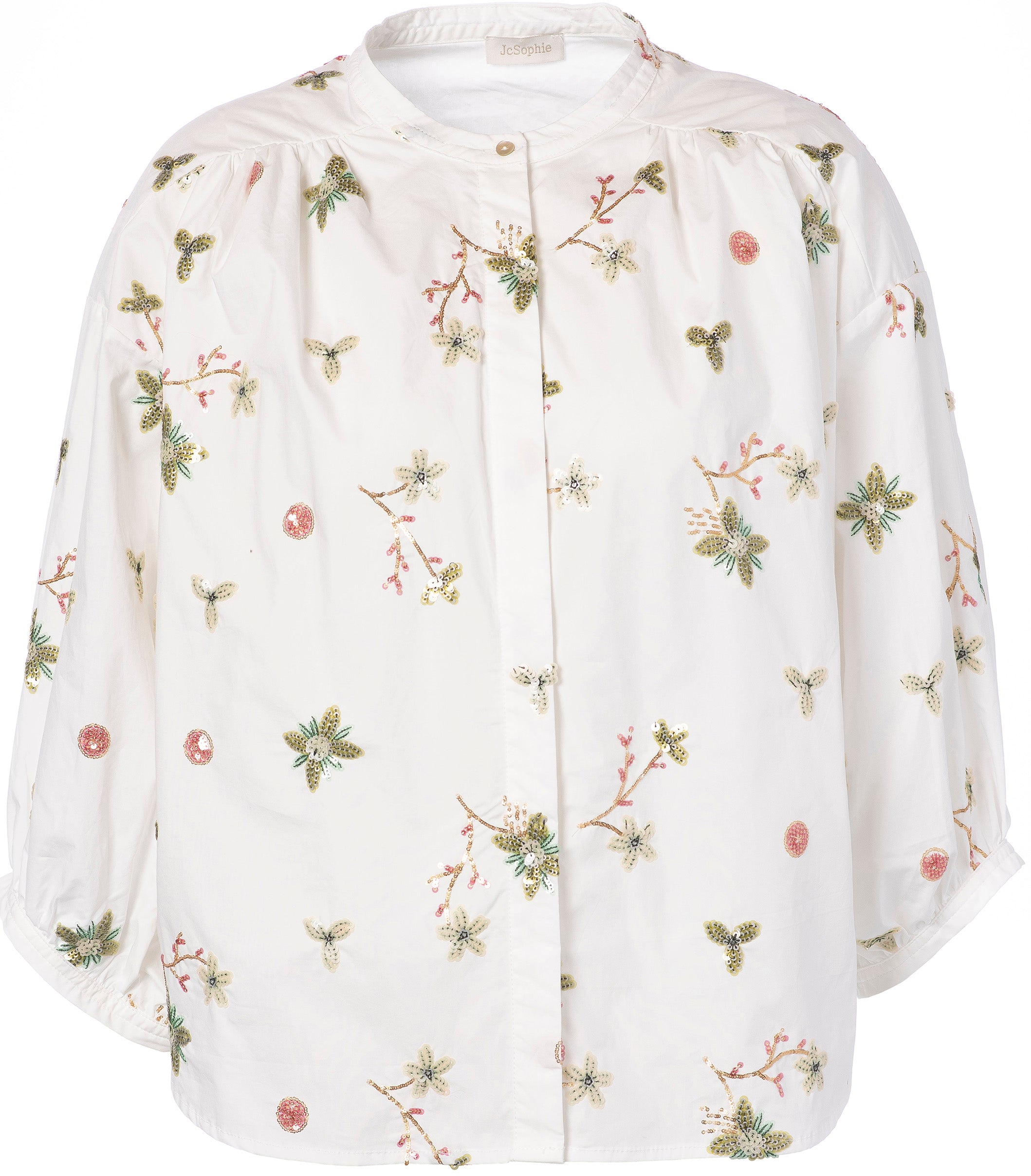 Statement-Blusen mit Pailletten-Stickerei