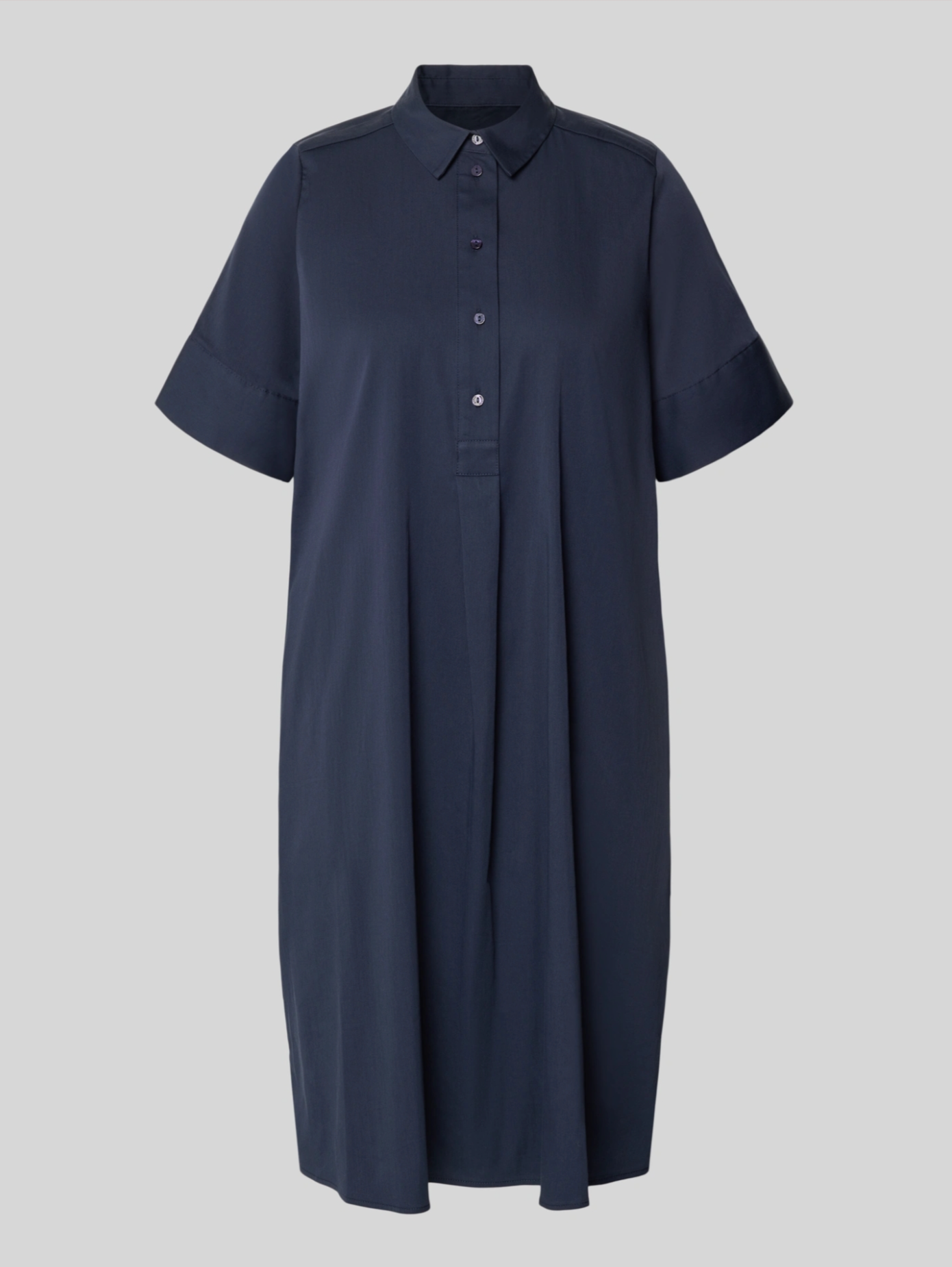  Dein neues Hemdblusenkleid in edlem Karamell oder Dunkelblau