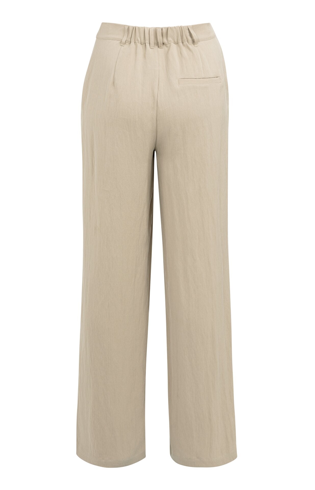 Die weite Bundfaltenhose in Sand