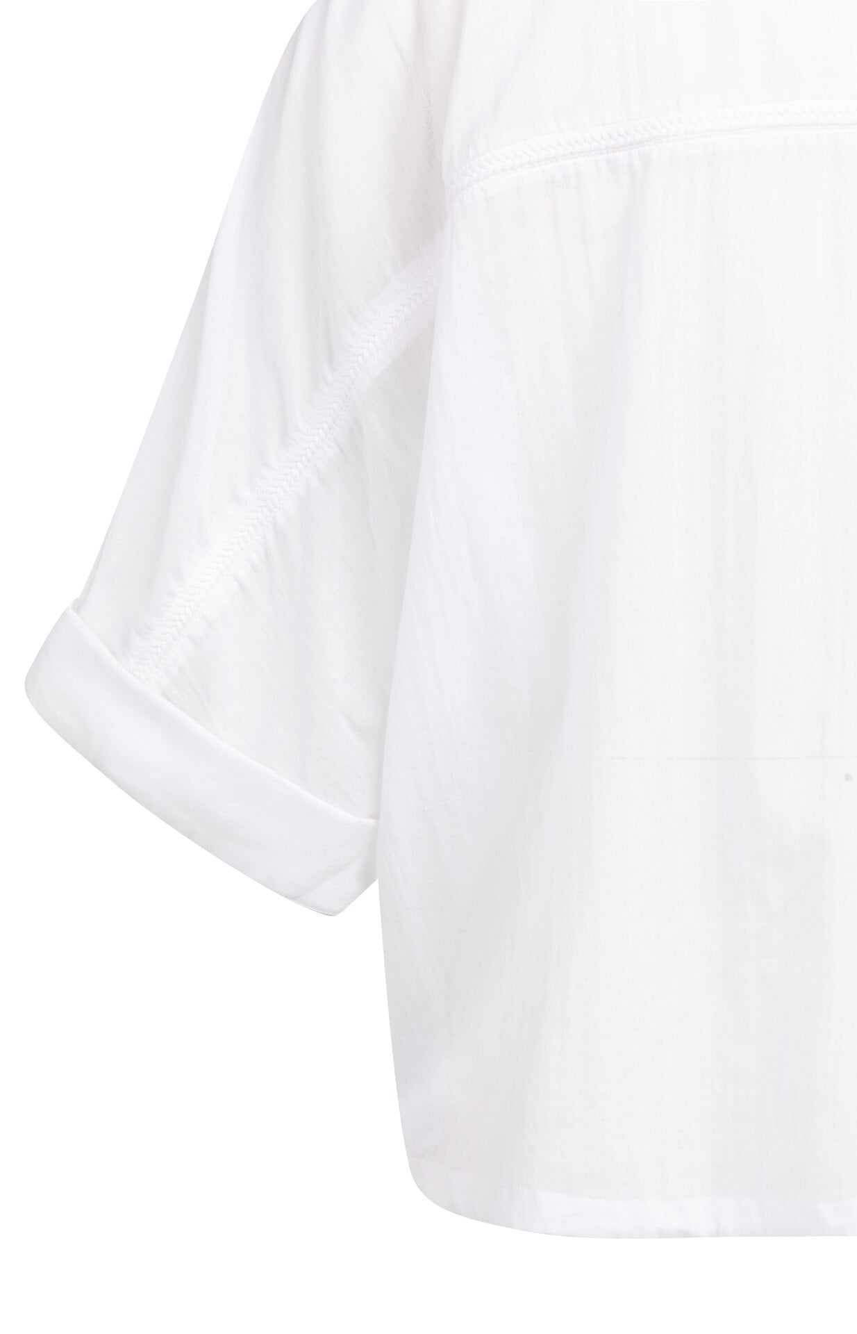 Luftige Bluse mit geflochtenen Details