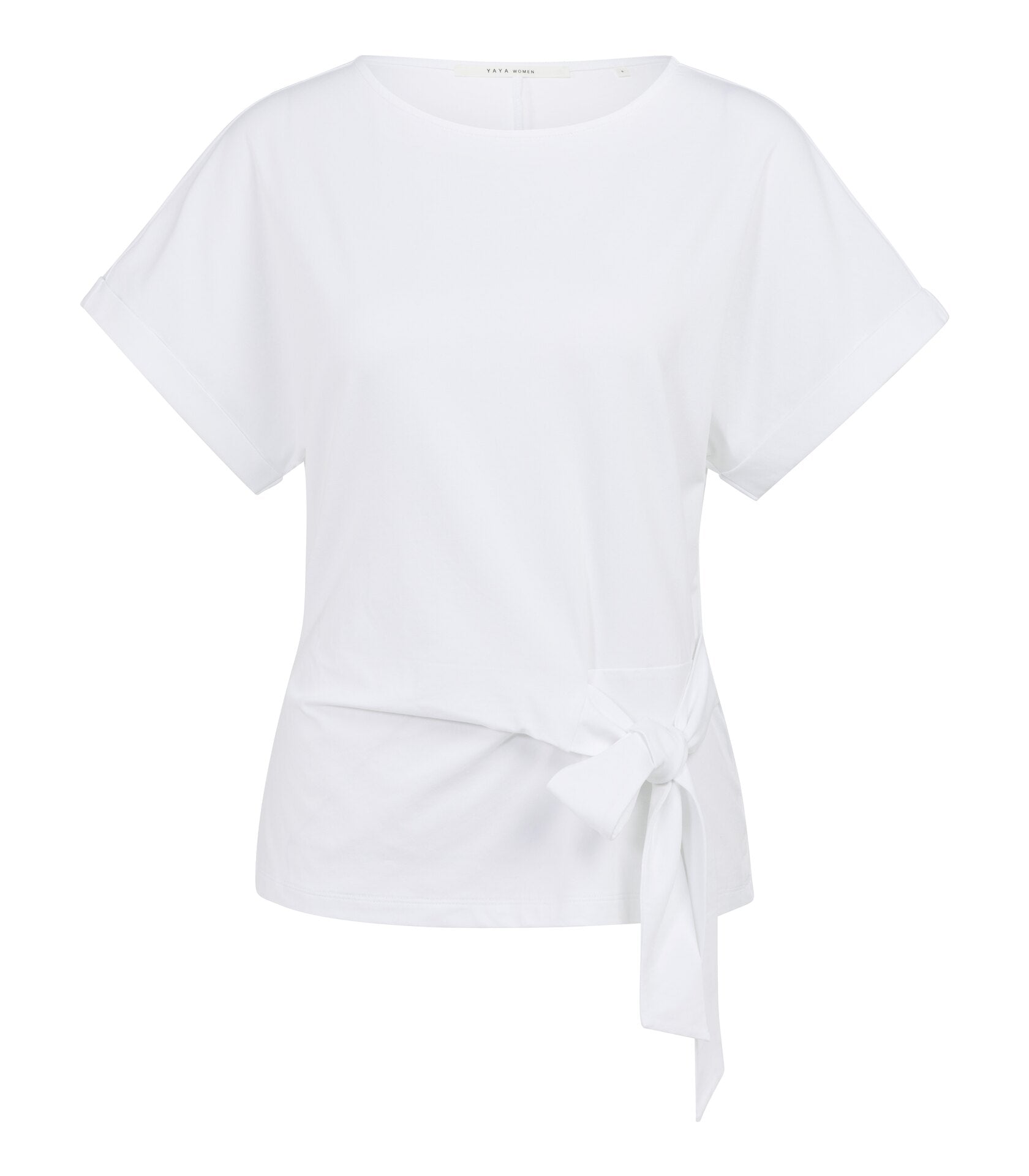 Das fließende Shirt in Weiß und Braun