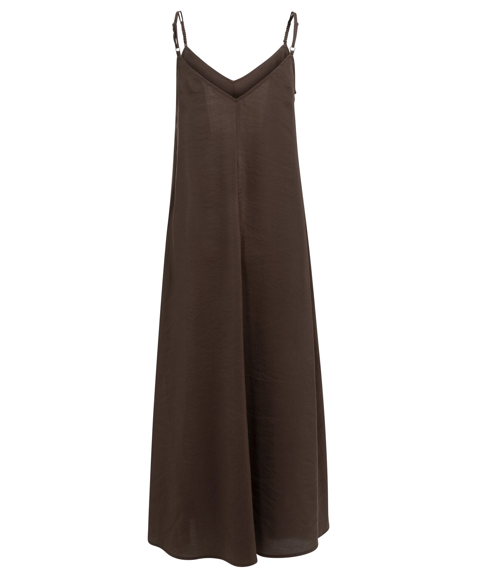 Fließendes Trägerkleid mit Flecht-Details