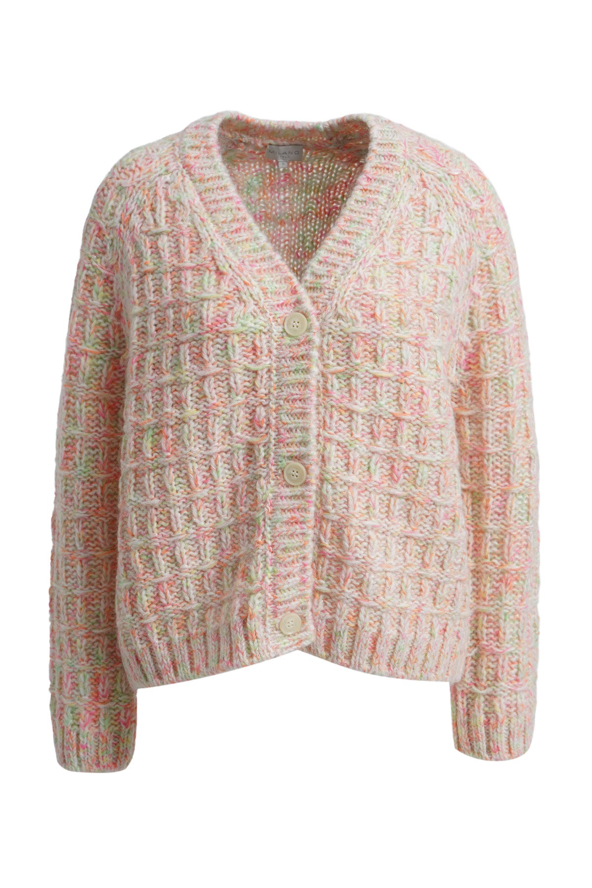 Kuschel-Cardigan im Mustermix – Deine neue Lieblingsstrickjacke in soften Sorbet-Farben