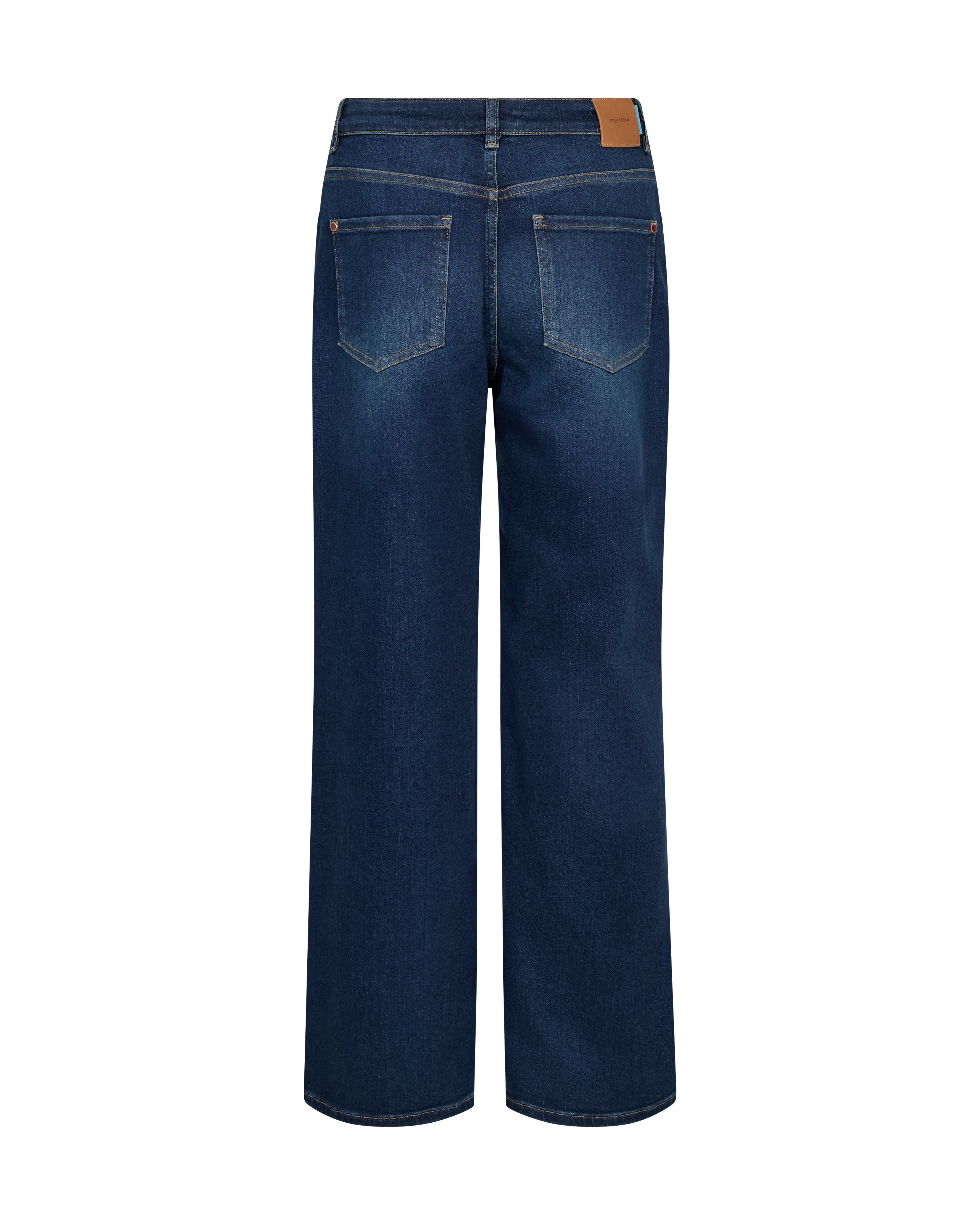 Eleganter Denim-Klassiker: Weite Jeans in dunkler Waschung