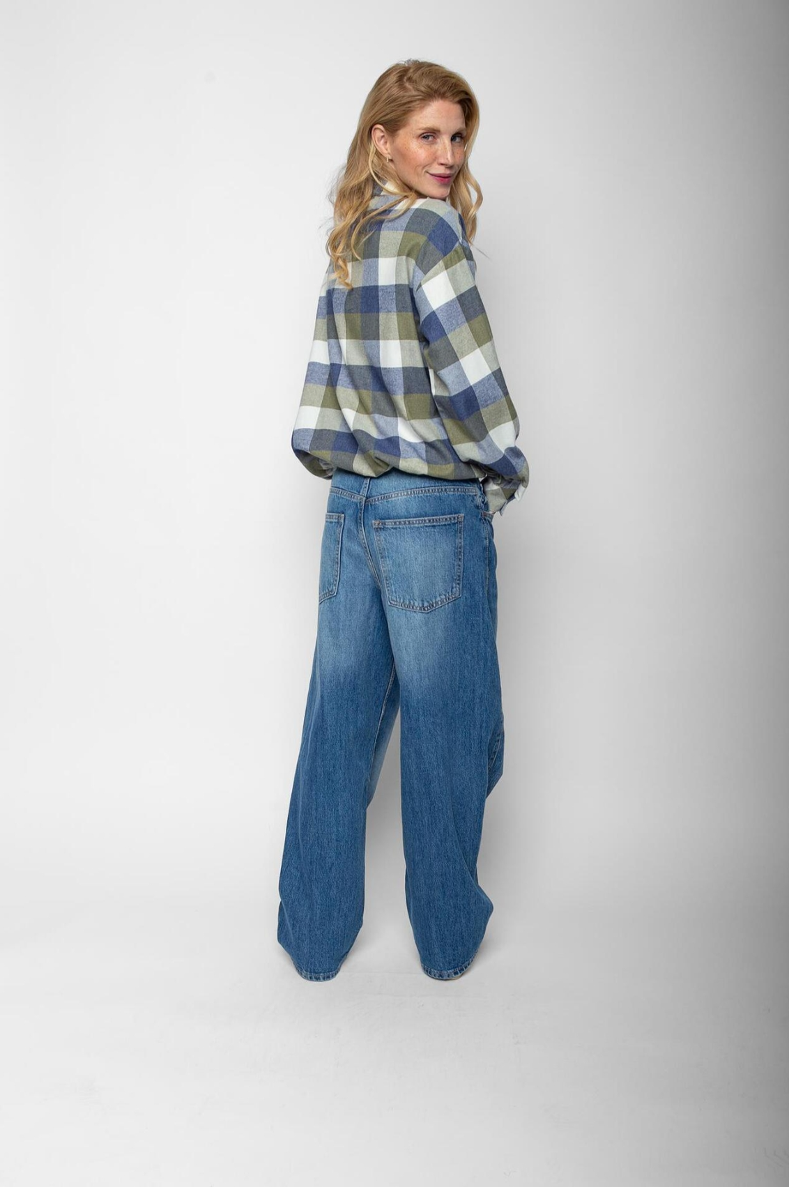 Die verkürzte Flanell-Bluse im Statement-Karo