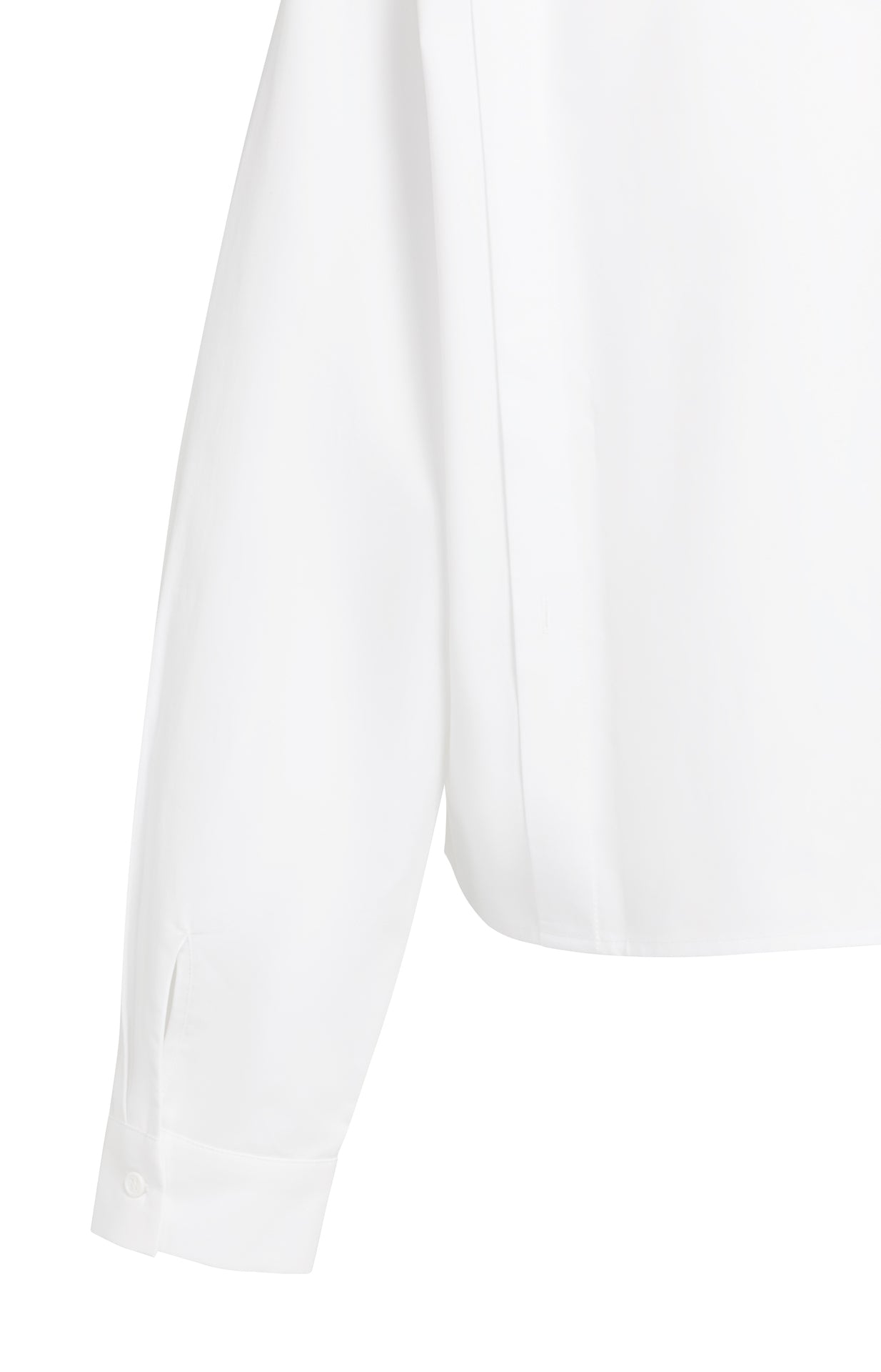 Klassische Popeline-Bluse im verkürzten Boxy Fit