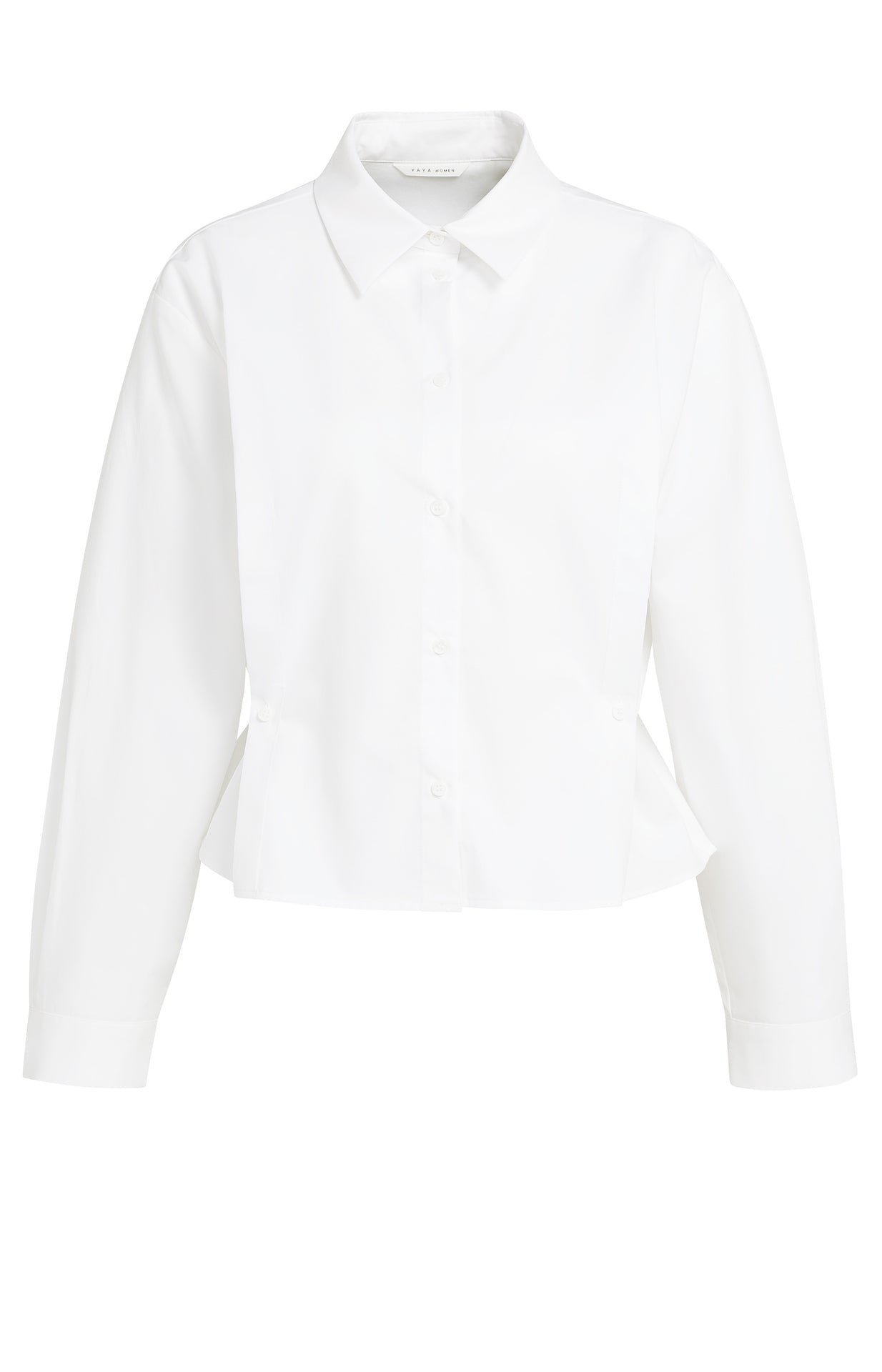 Klassische Popeline-Bluse im verkürzten Boxy Fit