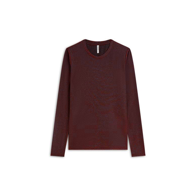 Mesh-Longsleeve mit elegantem Twist