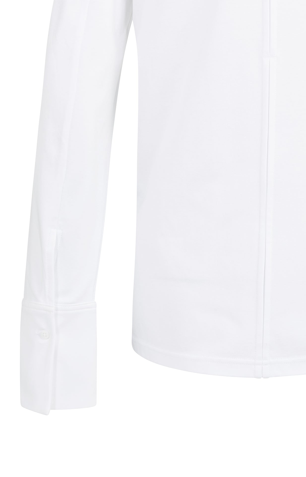 Cleanisiertes Longshirt mit Web-Bündchen