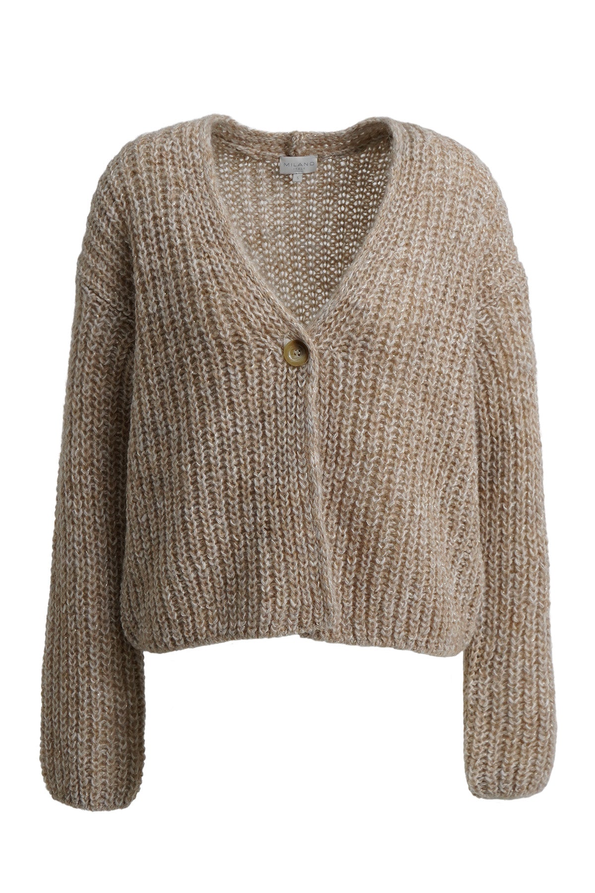 Der Cardigan mit Einknopf-Verschluss