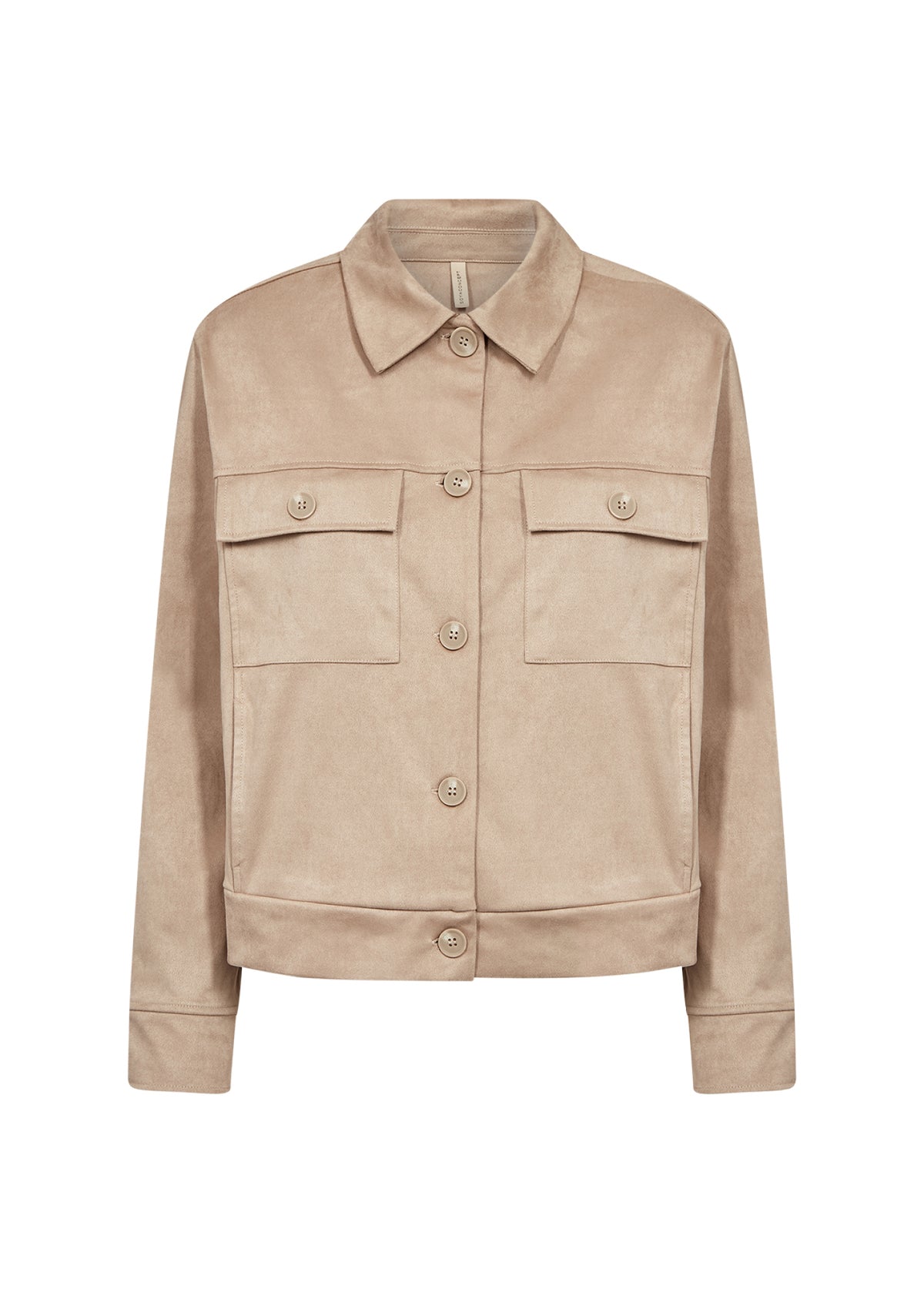 Die Jacke in Veloursleder-Optik